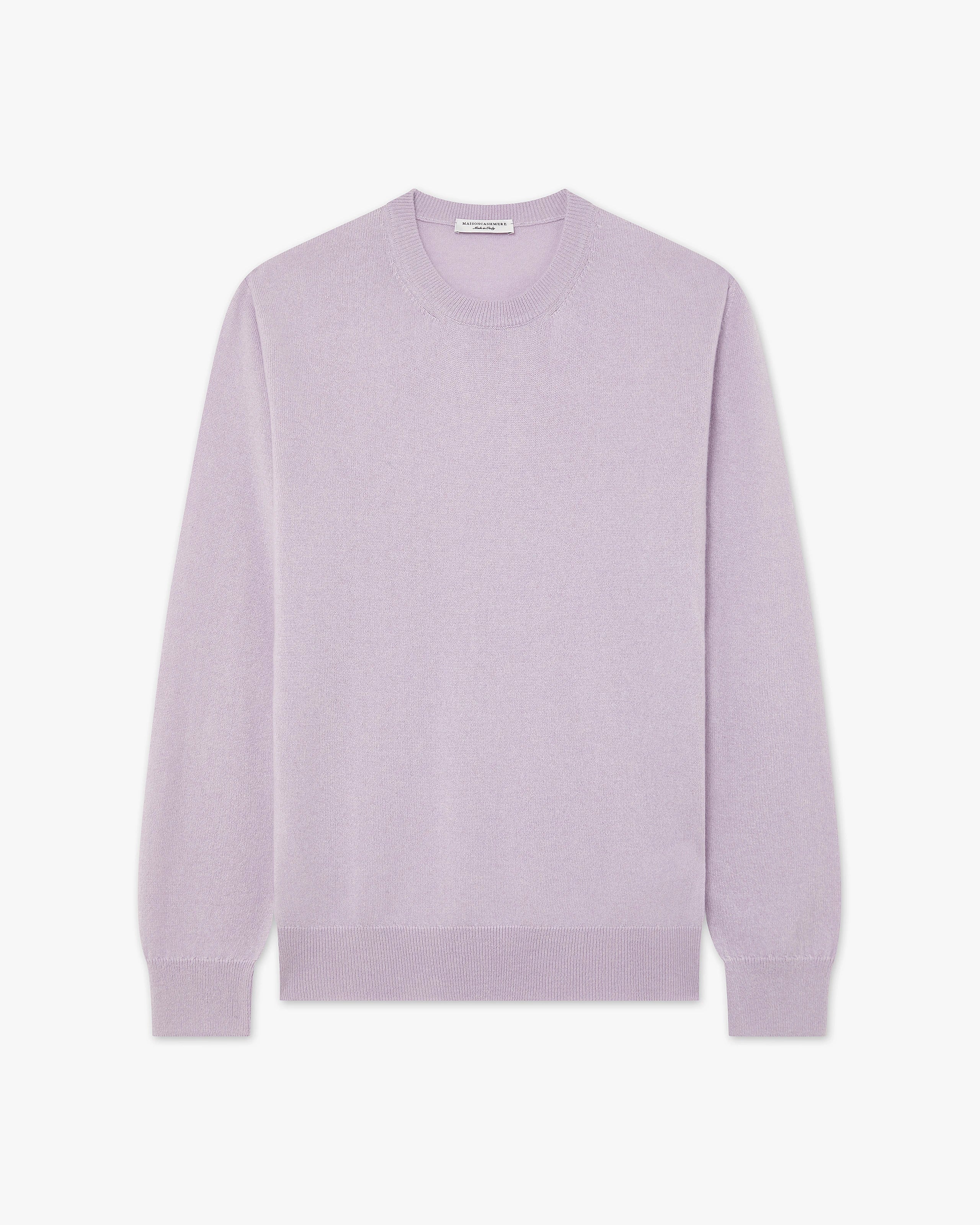 Men's Classic Crew Neck Sweater - Lilac Cashmere