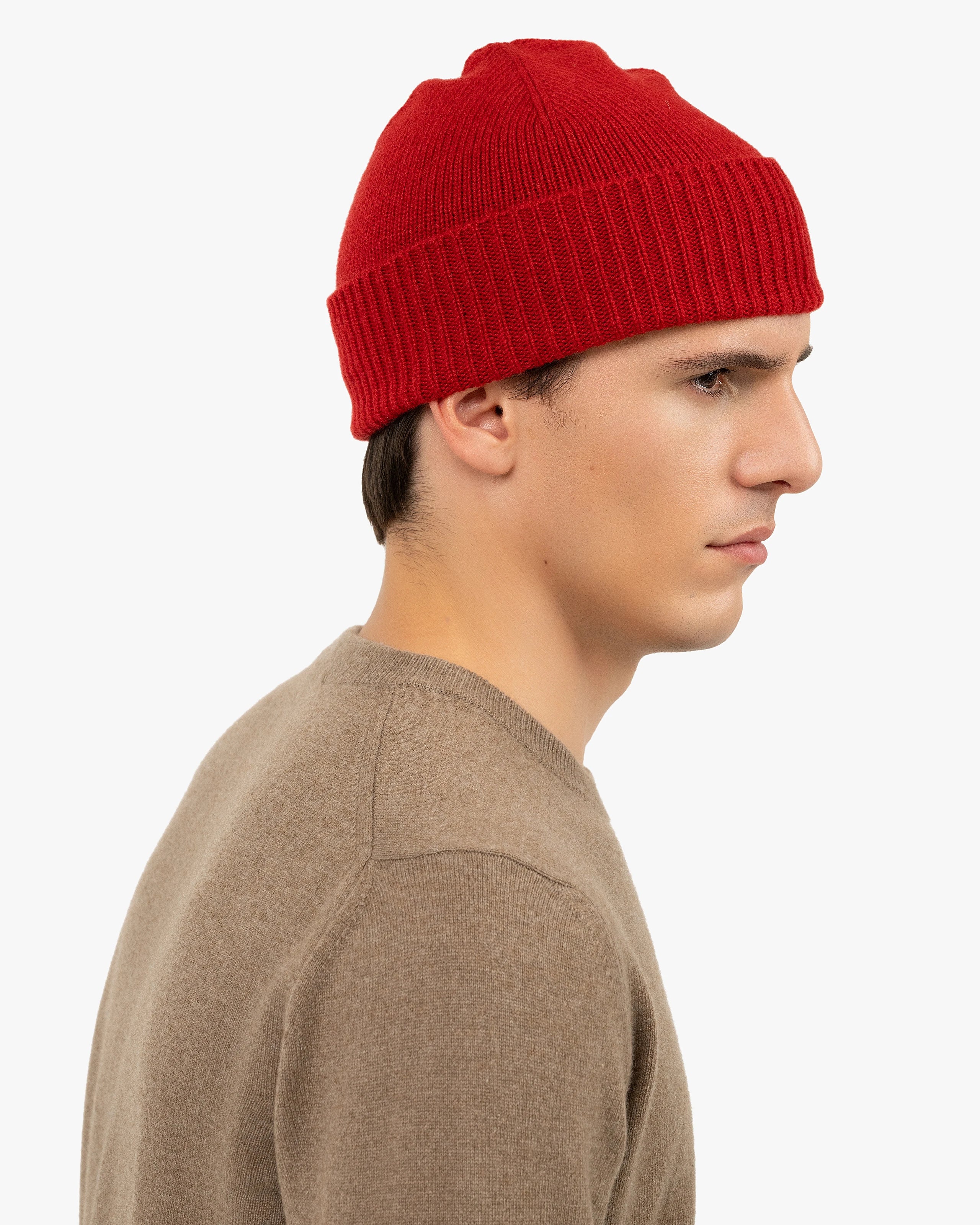 Men's Essential Hat - Red Cashmere