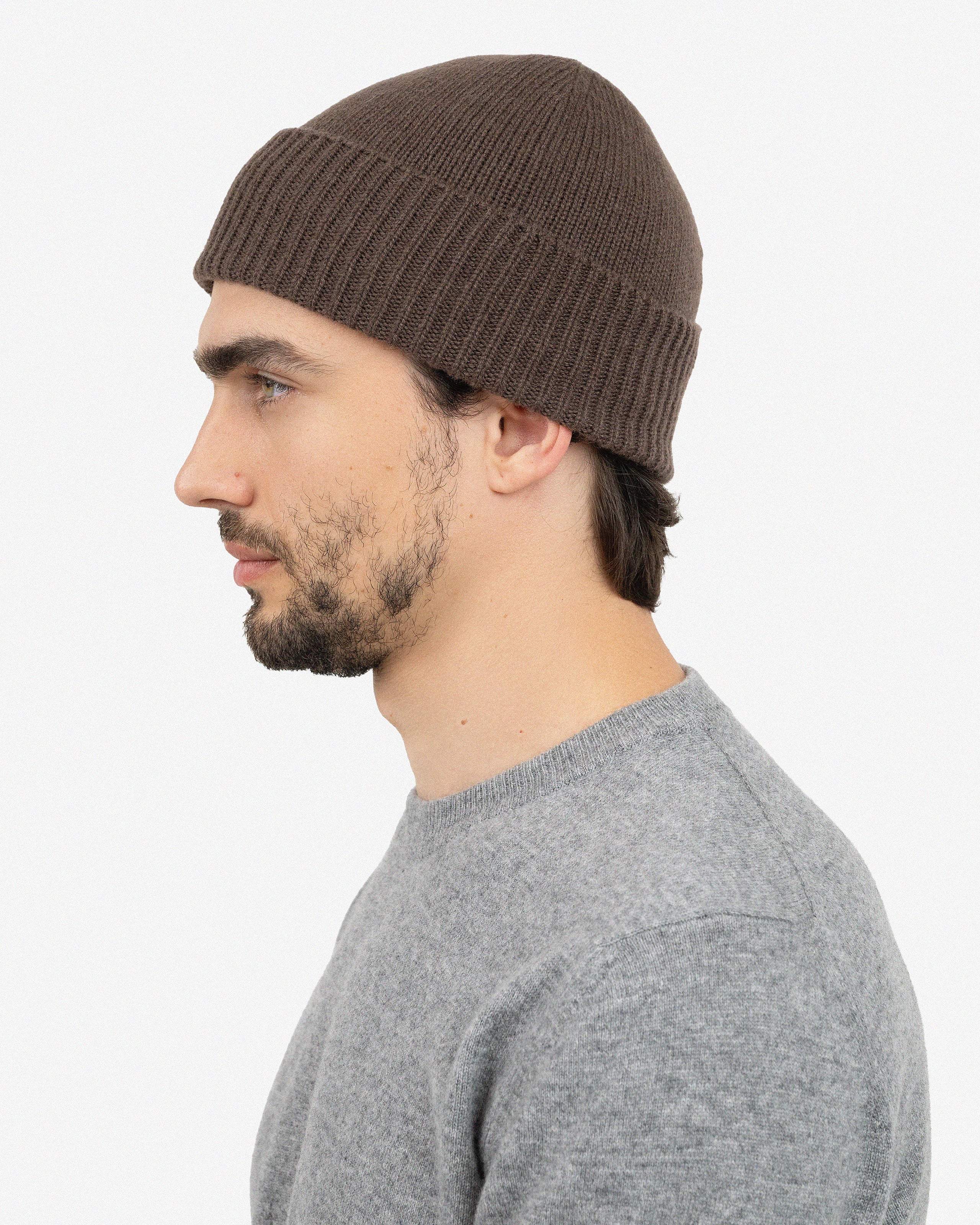 Men's Essential Hat - Brown Cashmere