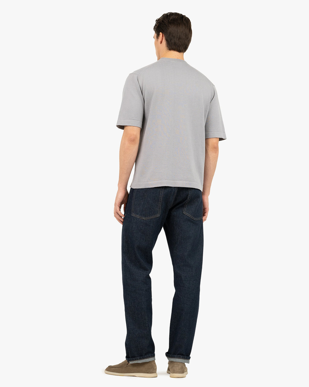 Men's Giza Maxi Tee - Grey Cotone