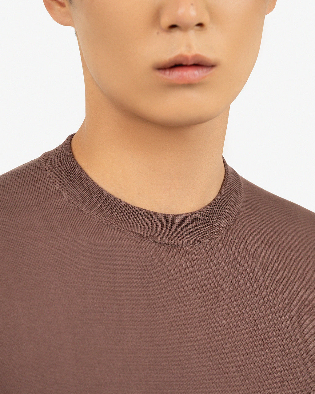 Men's Giza Maxi Tee - Brown Cotone