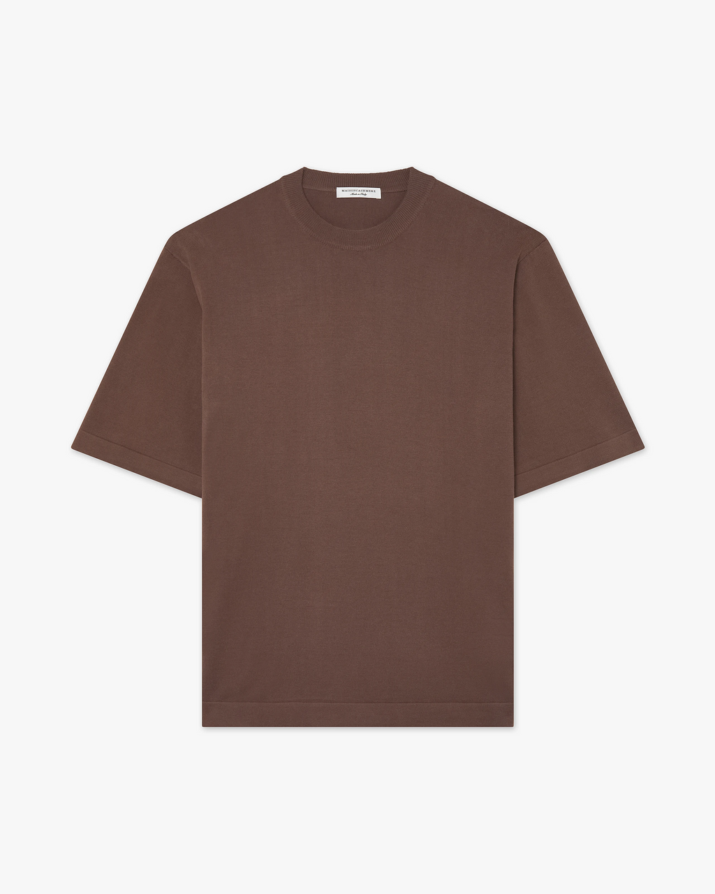 Men's Giza Maxi Tee - Brown Cotone