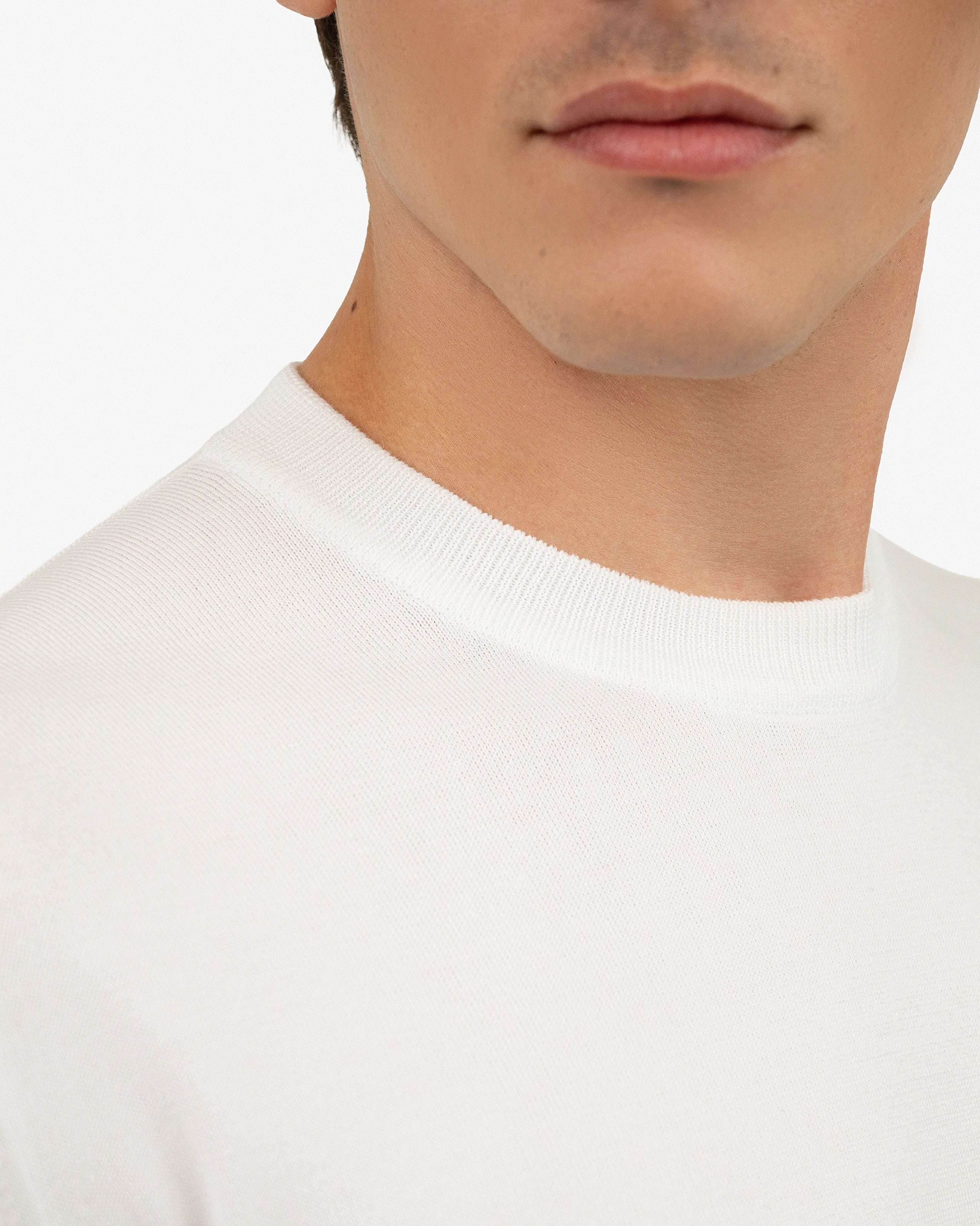 Men's Giza Maxi Tee - White Cotone