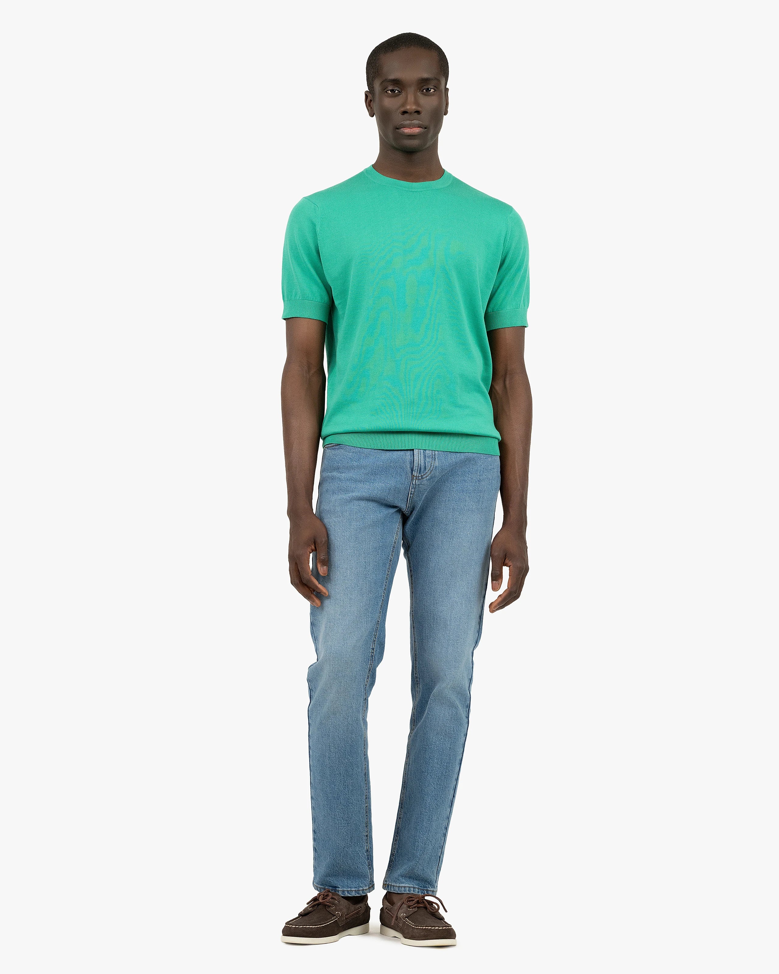 Men's Giza Tee - Green Cotone