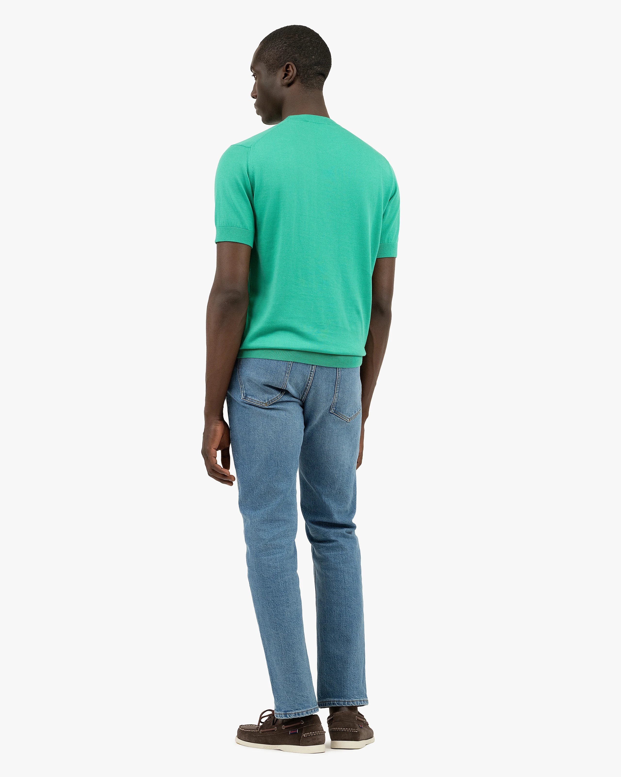 Men's Giza Tee - Green Cotone
