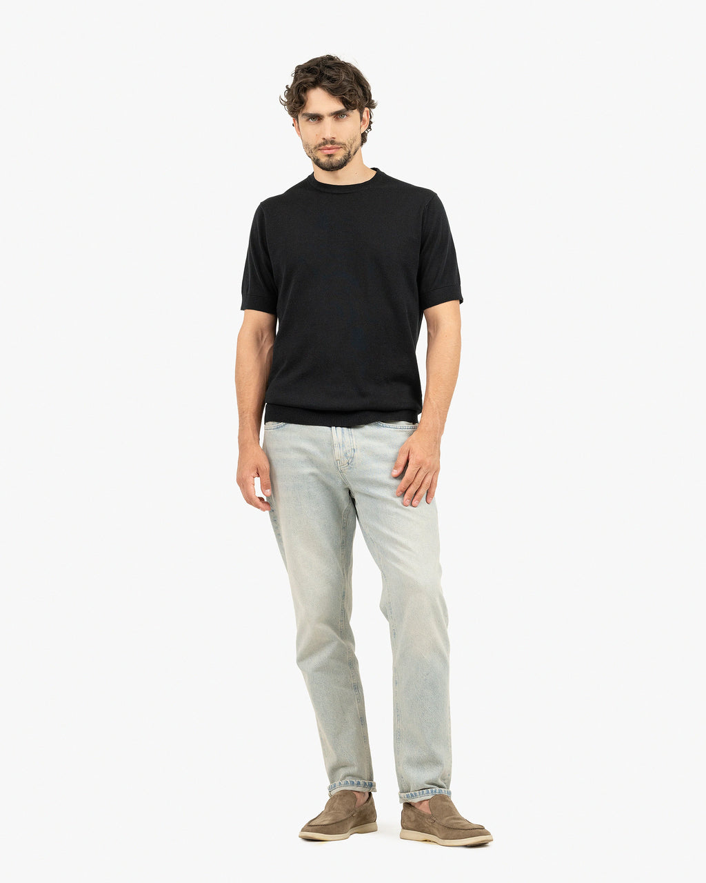 Men's Giza Tee - Black Cotone