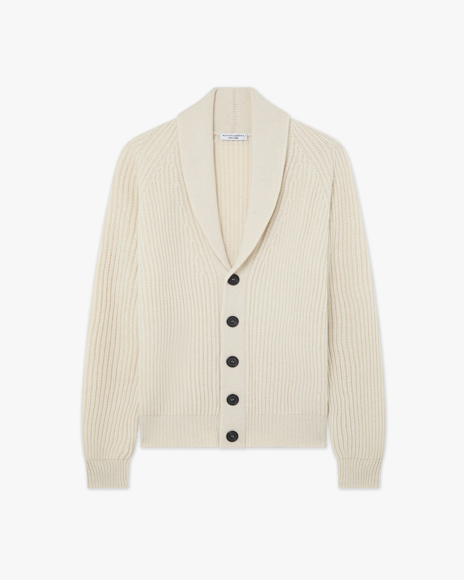 Strick Cardigan Cardigan Herren Beige Classic Kaschmir Zip