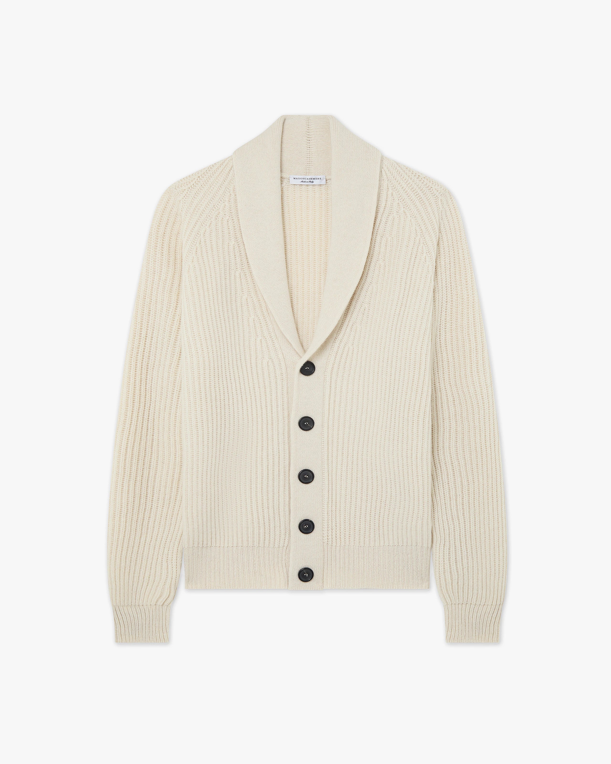 Men's Gleneagles Cardigan - Light Beige Cashmere