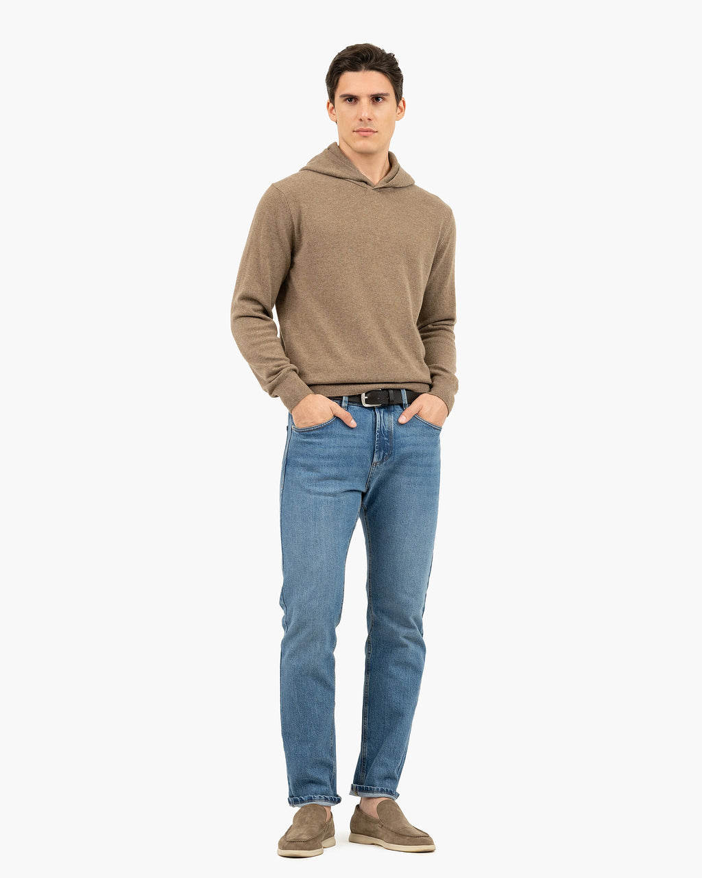 Men's Gramercy Hoodie - Light Brown Cashmere