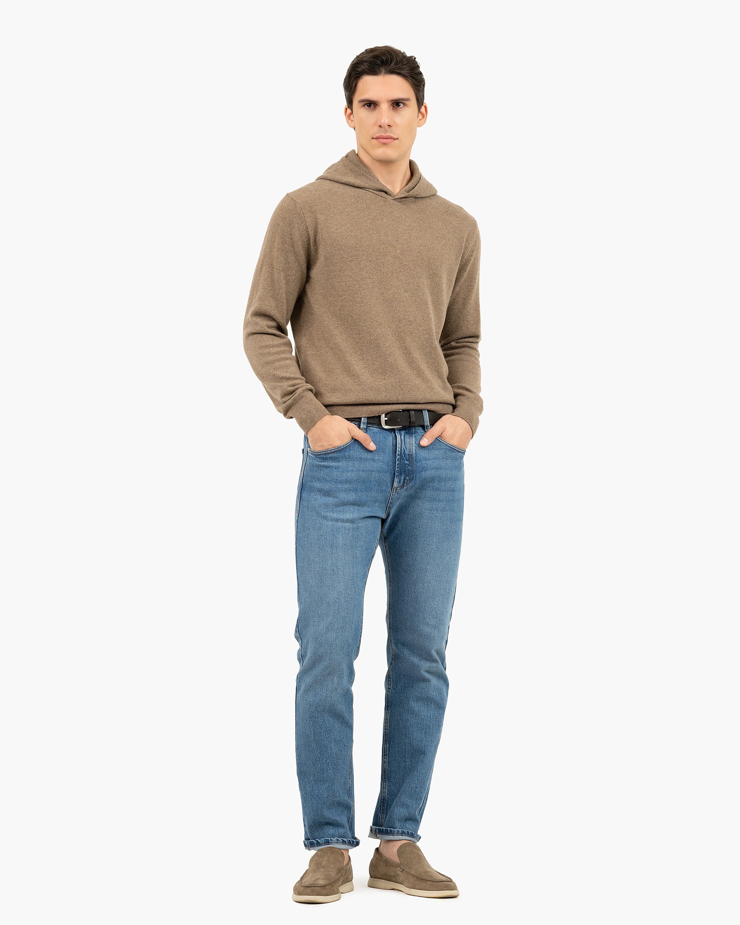 Men's Gramercy Hoodie - Light Brown Cashmere