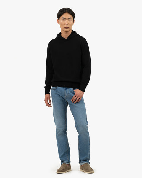 Men's Gramercy Hoodie - Black Cashmere