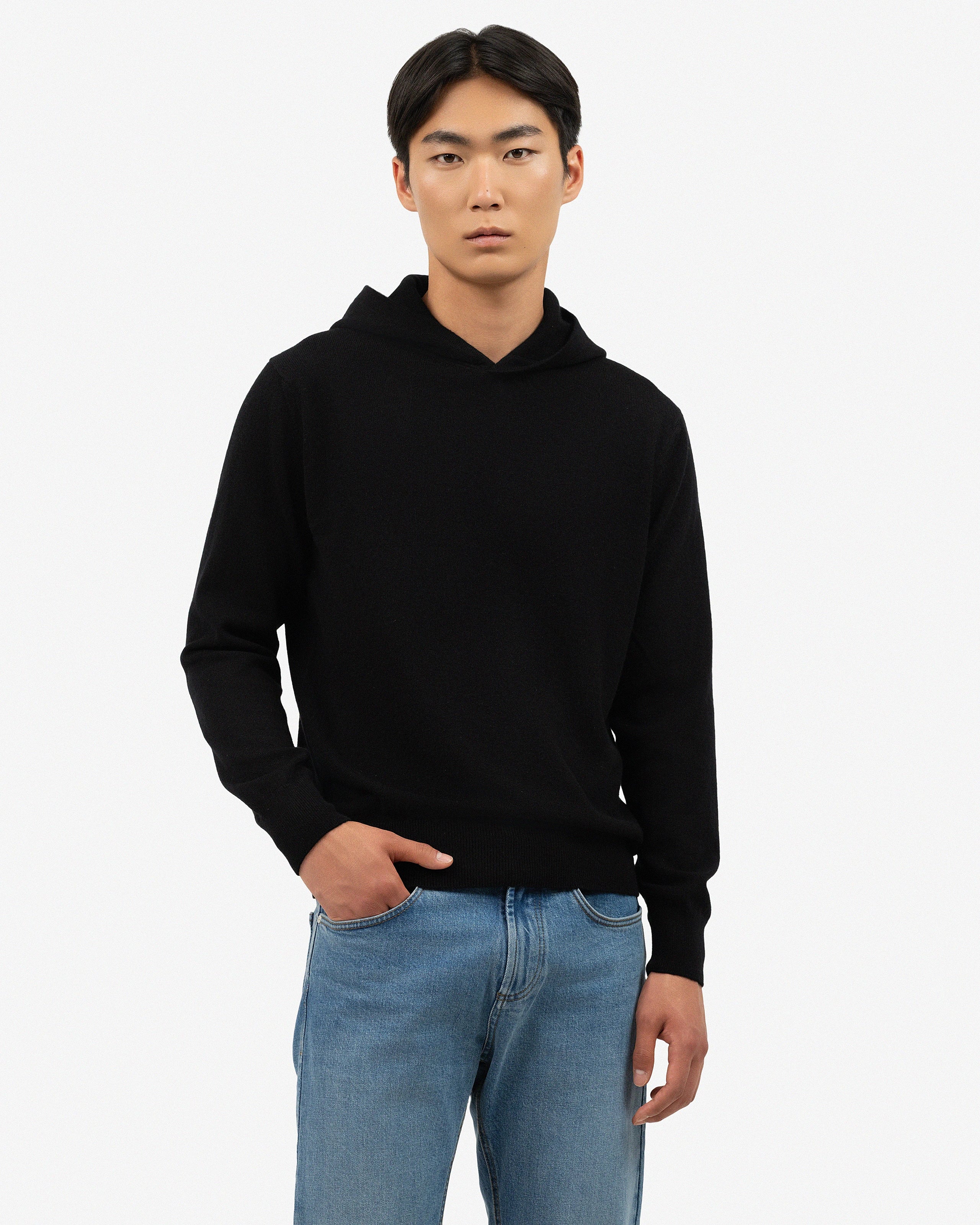 Men's Gramercy Hoodie - Black Cashmere