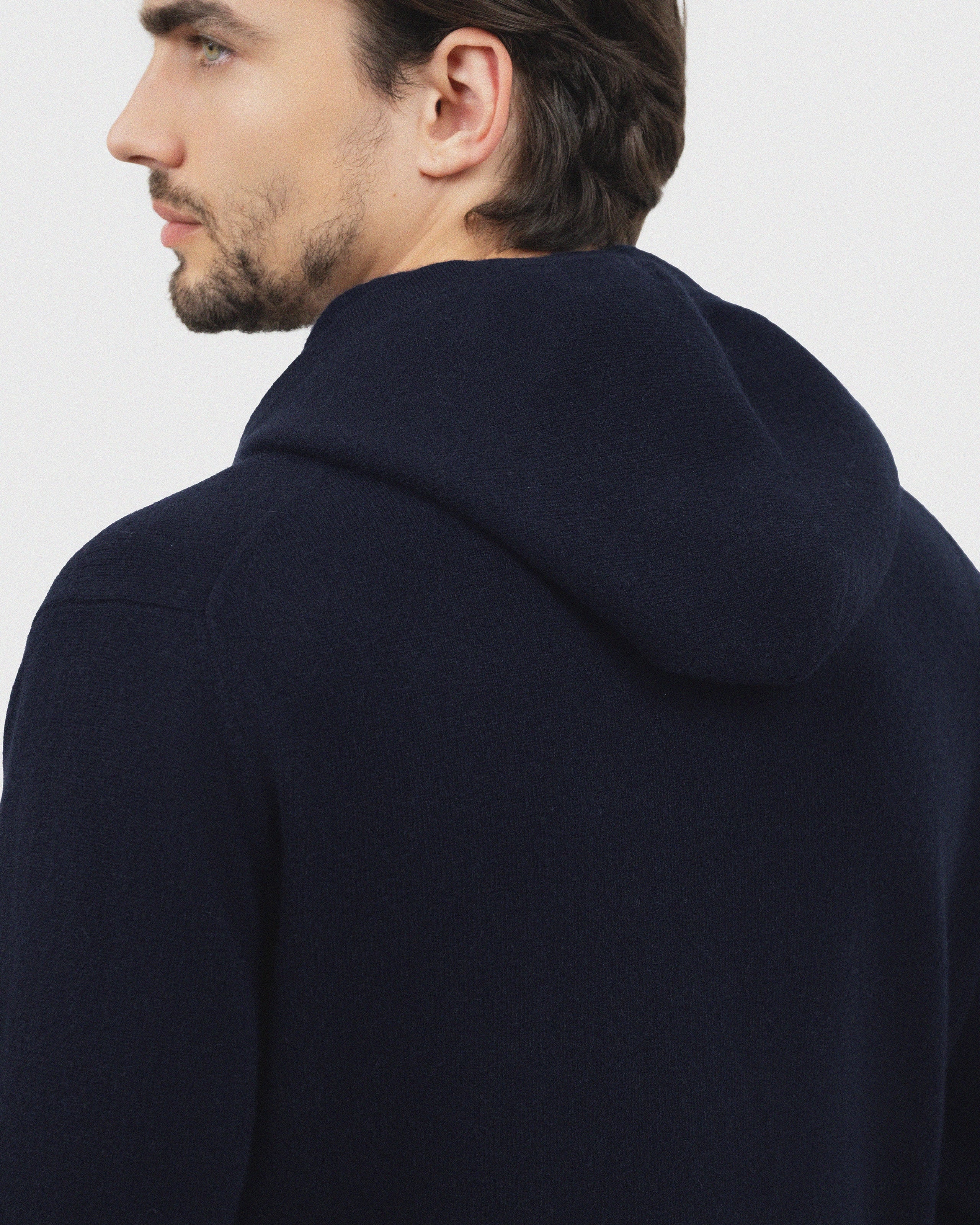 Men's Gramercy Hoodie - Night Blue Cashmere