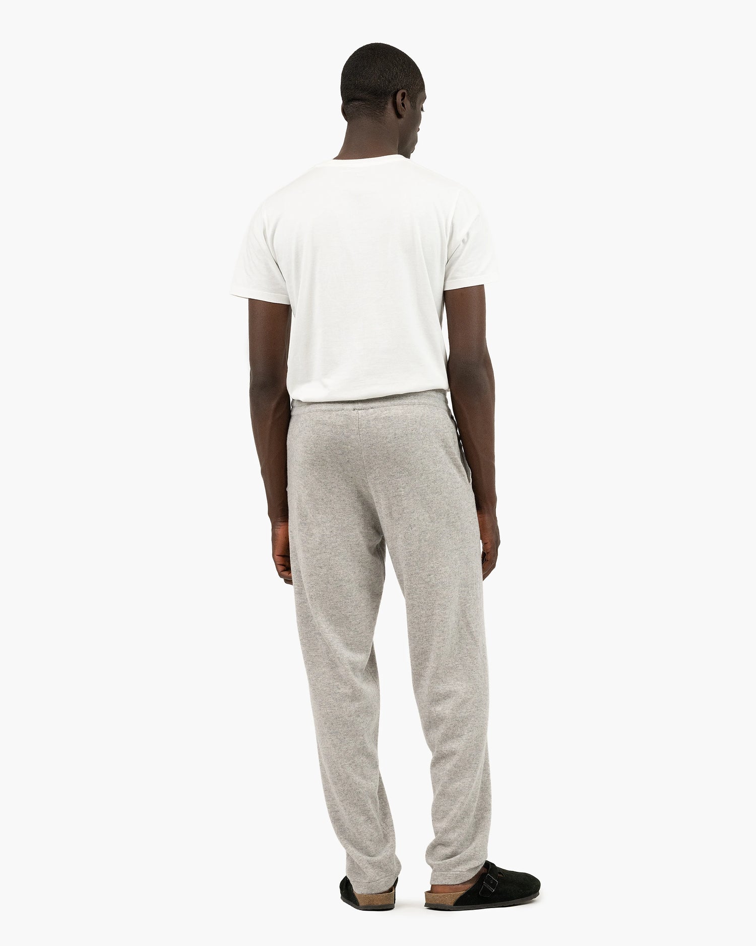 Men's Gramercy Cashmere Lounge Trousers Light Grey MaisonCashmere