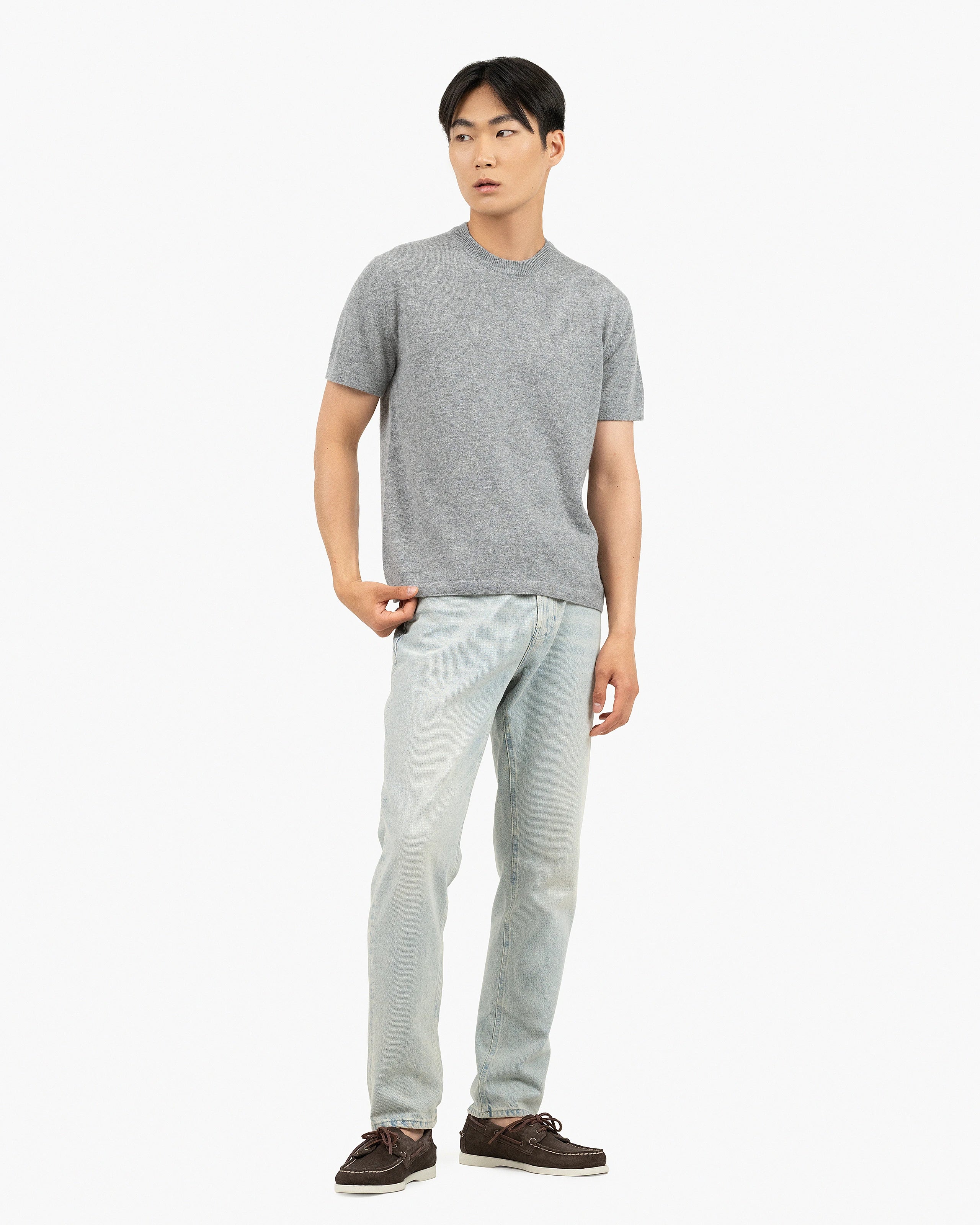 Men's Gramercy Tee - Medium Grey Cashmere