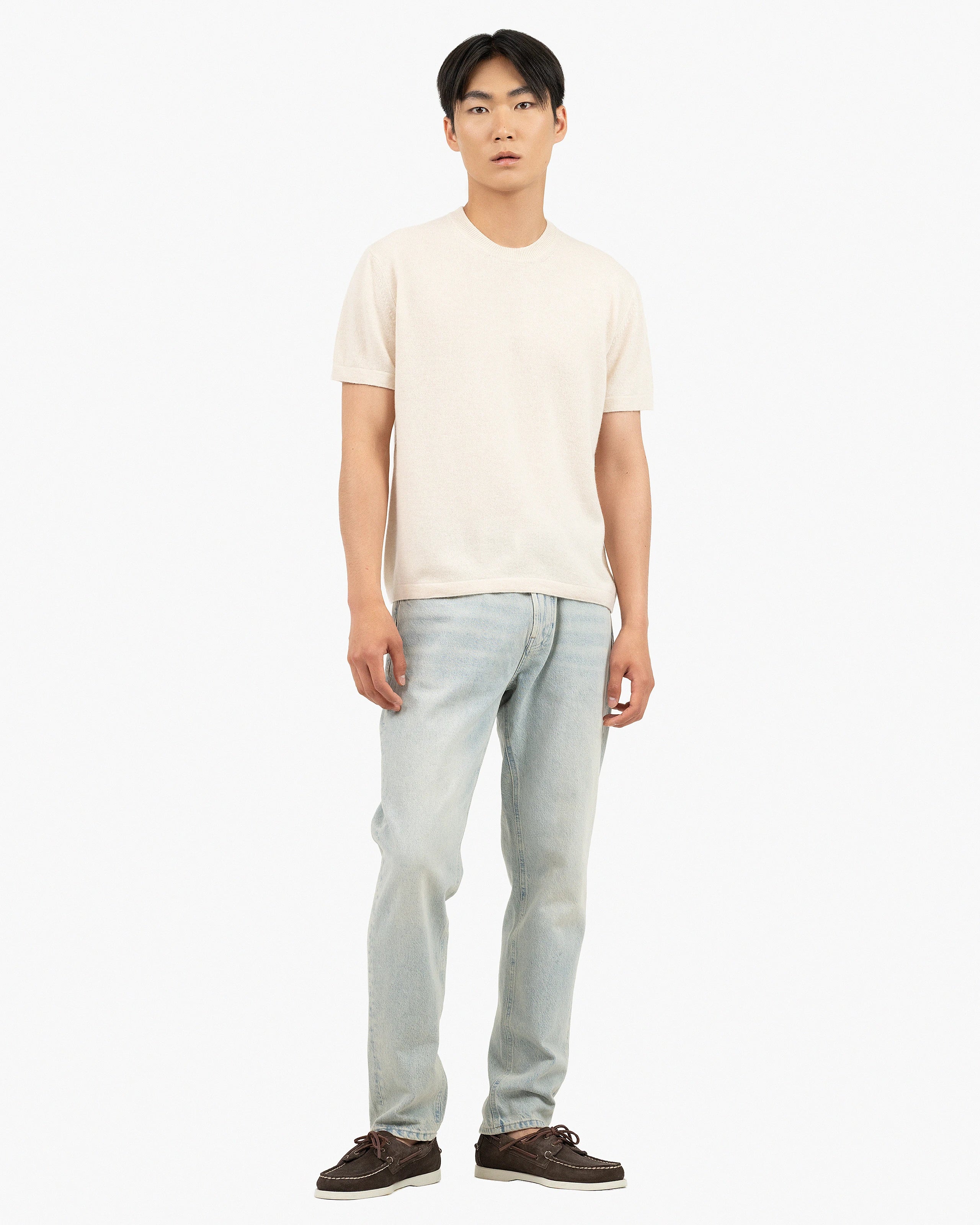 Men's Gramercy Tee - Light Beige Cashmere