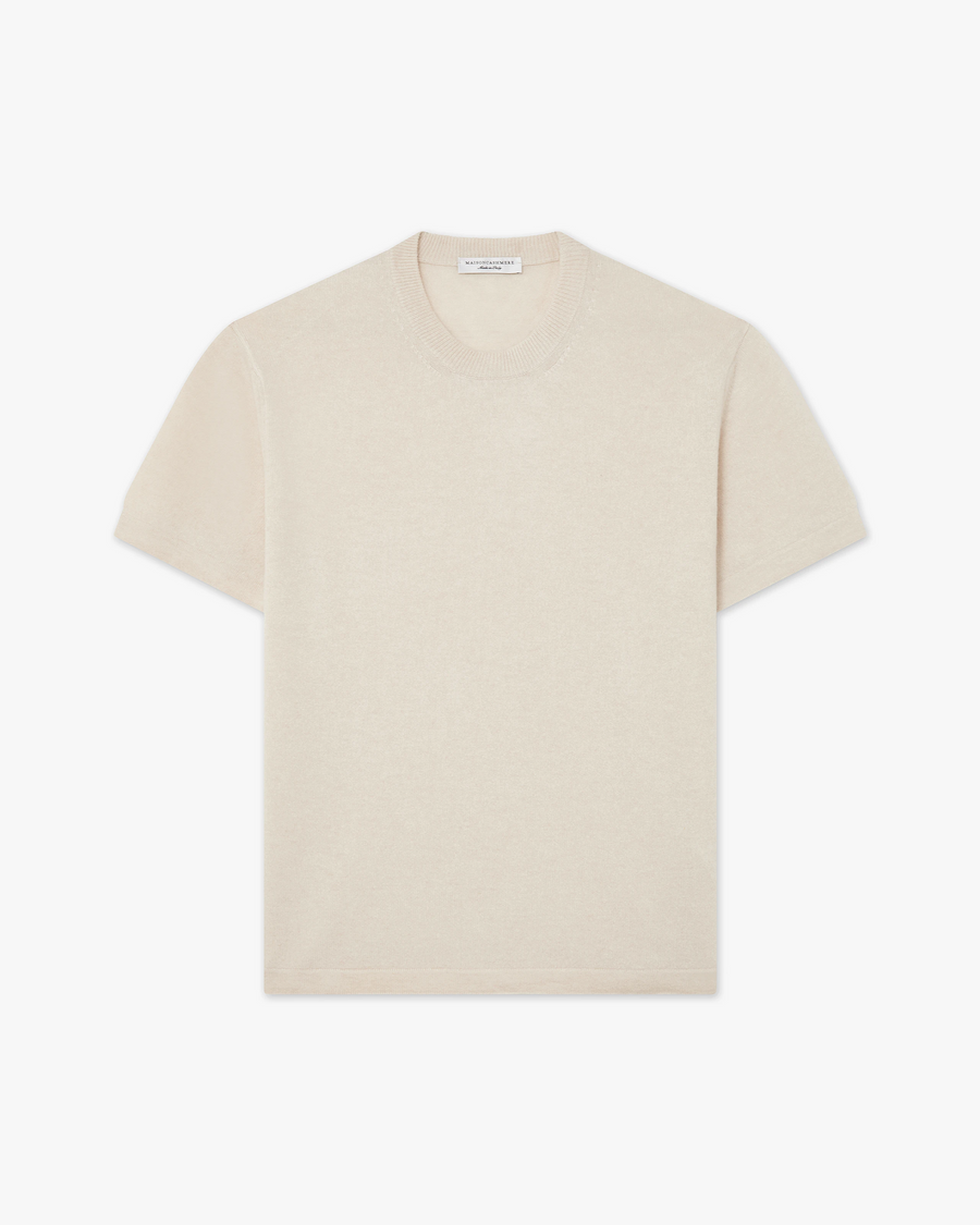 Men's Gramercy Tee - Light Beige Cashmere