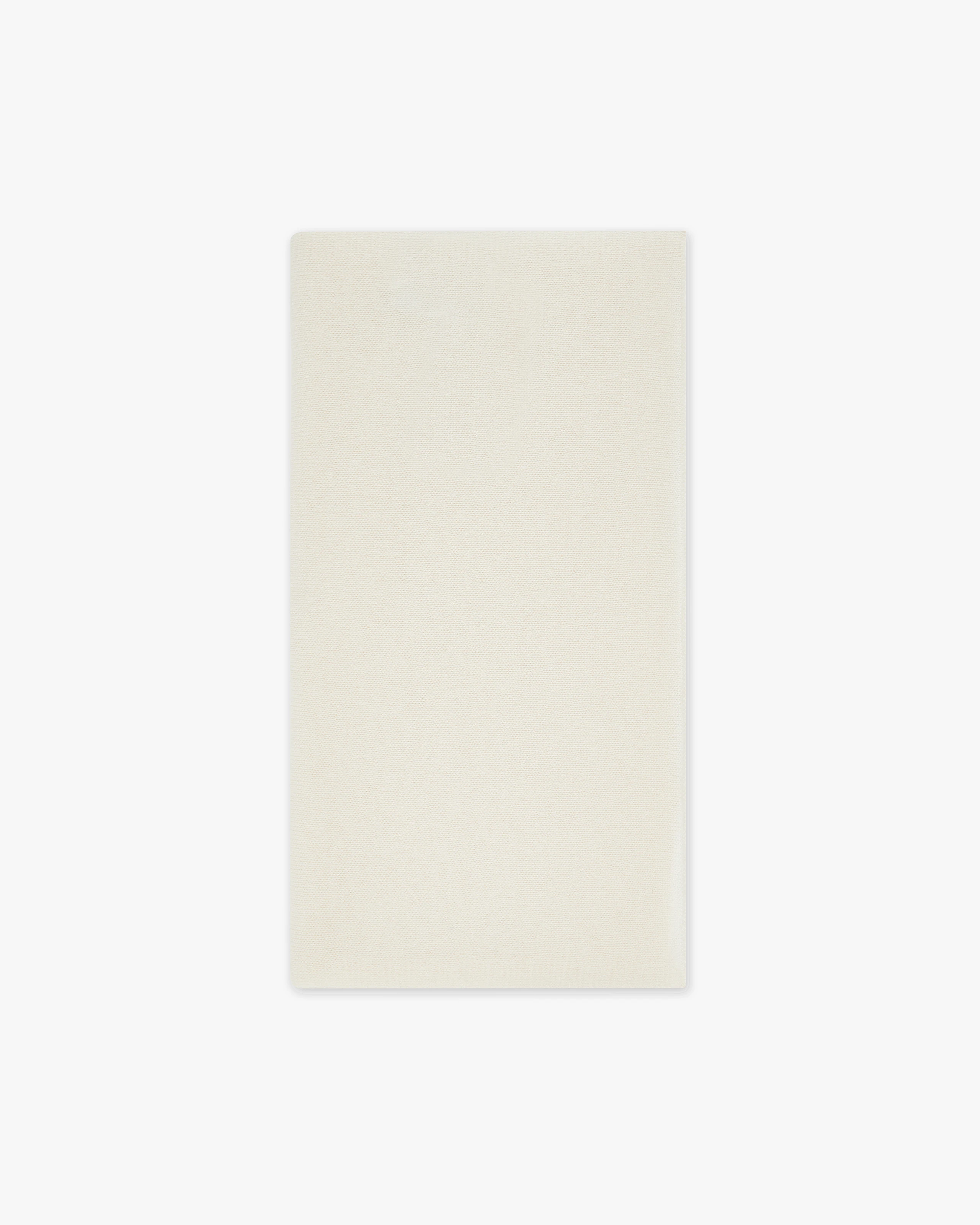 Men's Essential Maxi Scarf - White Cashmere