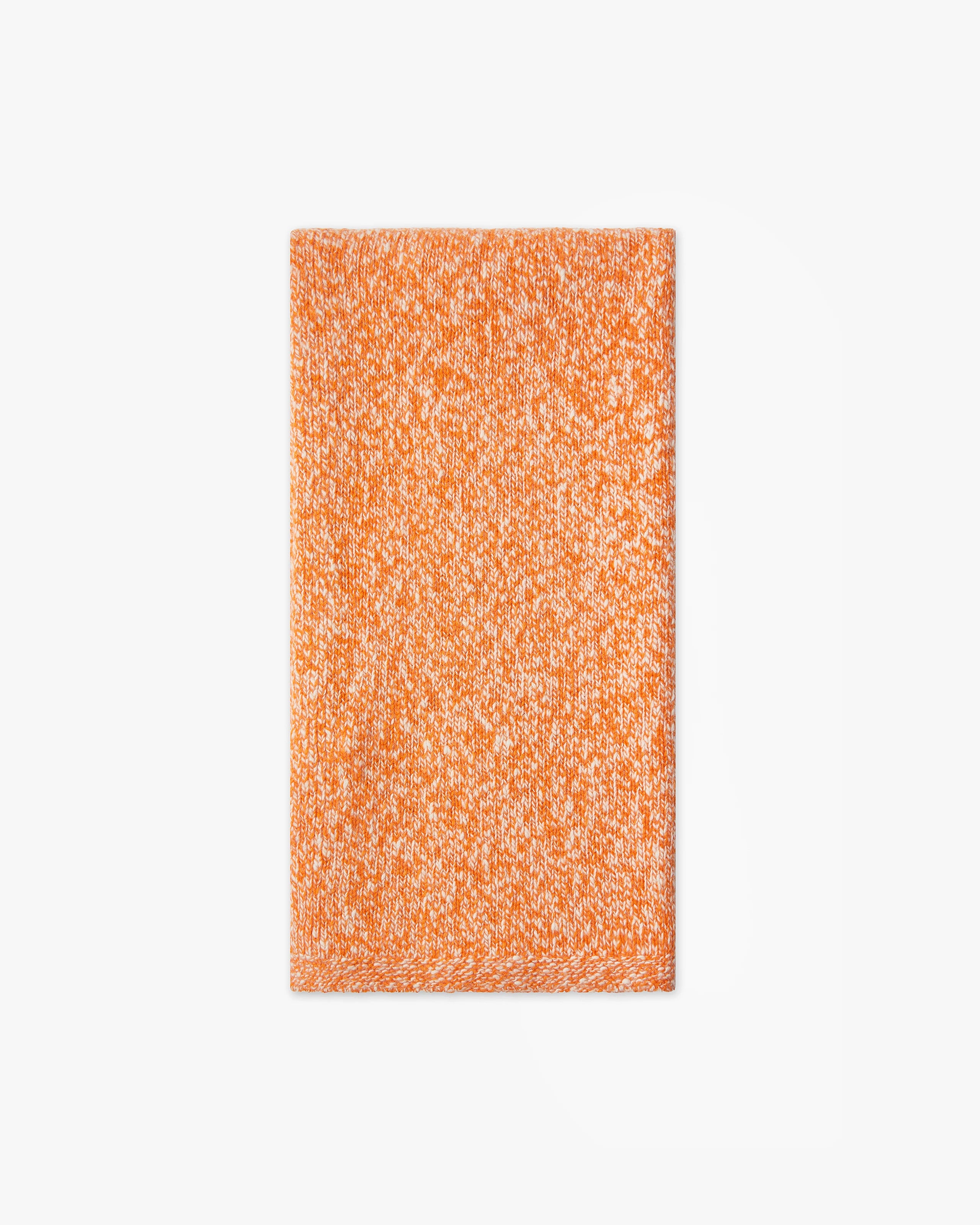 Men's Mouliné Maxi Scarf - Orange Lana / Cashmere