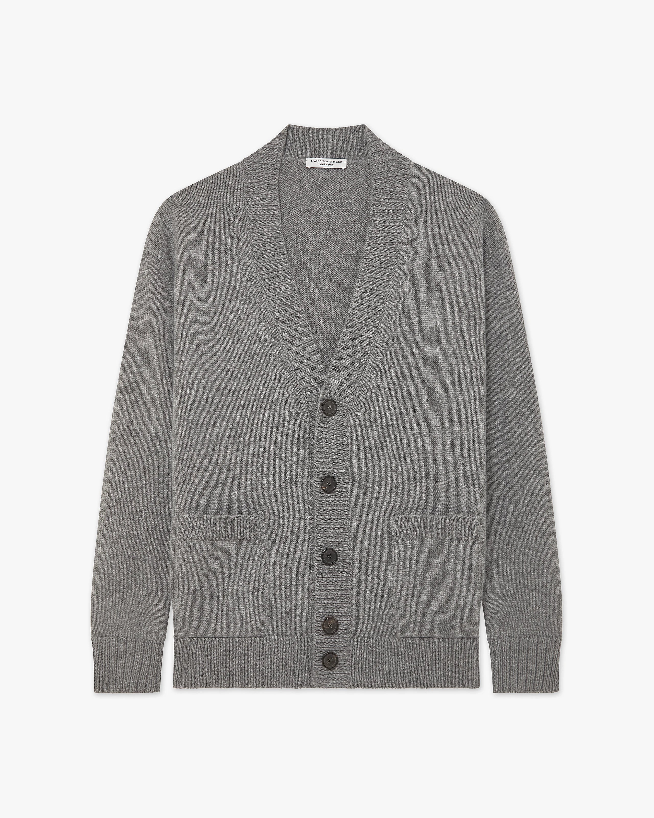 トップス CGS. mohair cardigan Gray M Men's Moritz Maxi Merino Cardigan - Grey | MaisonCashmere