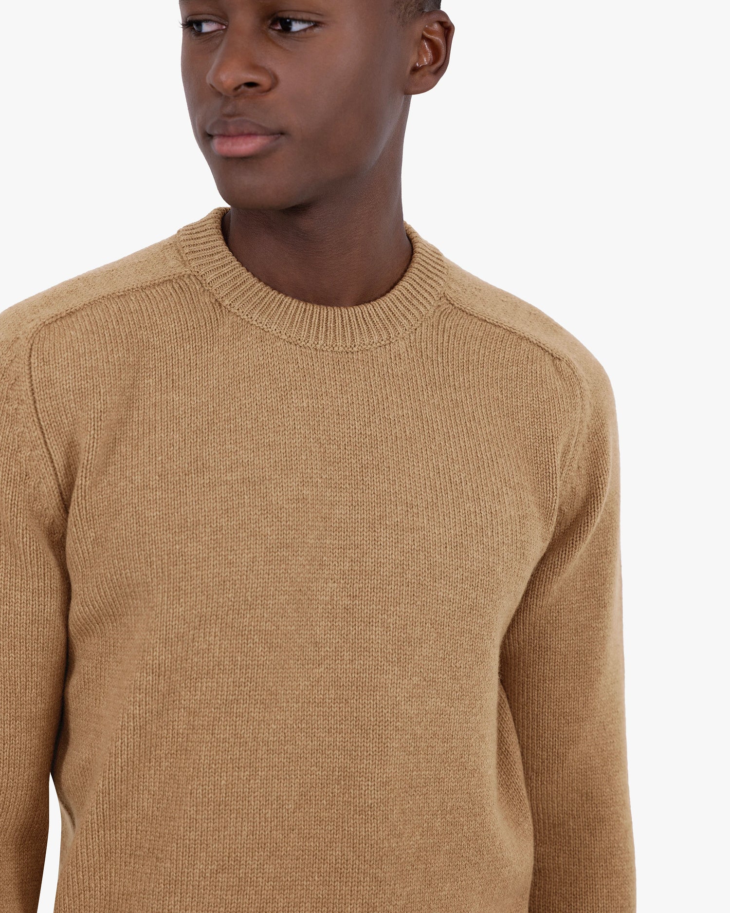 Men's Moritz Crew Neck Sweater - Hazelnut Merino