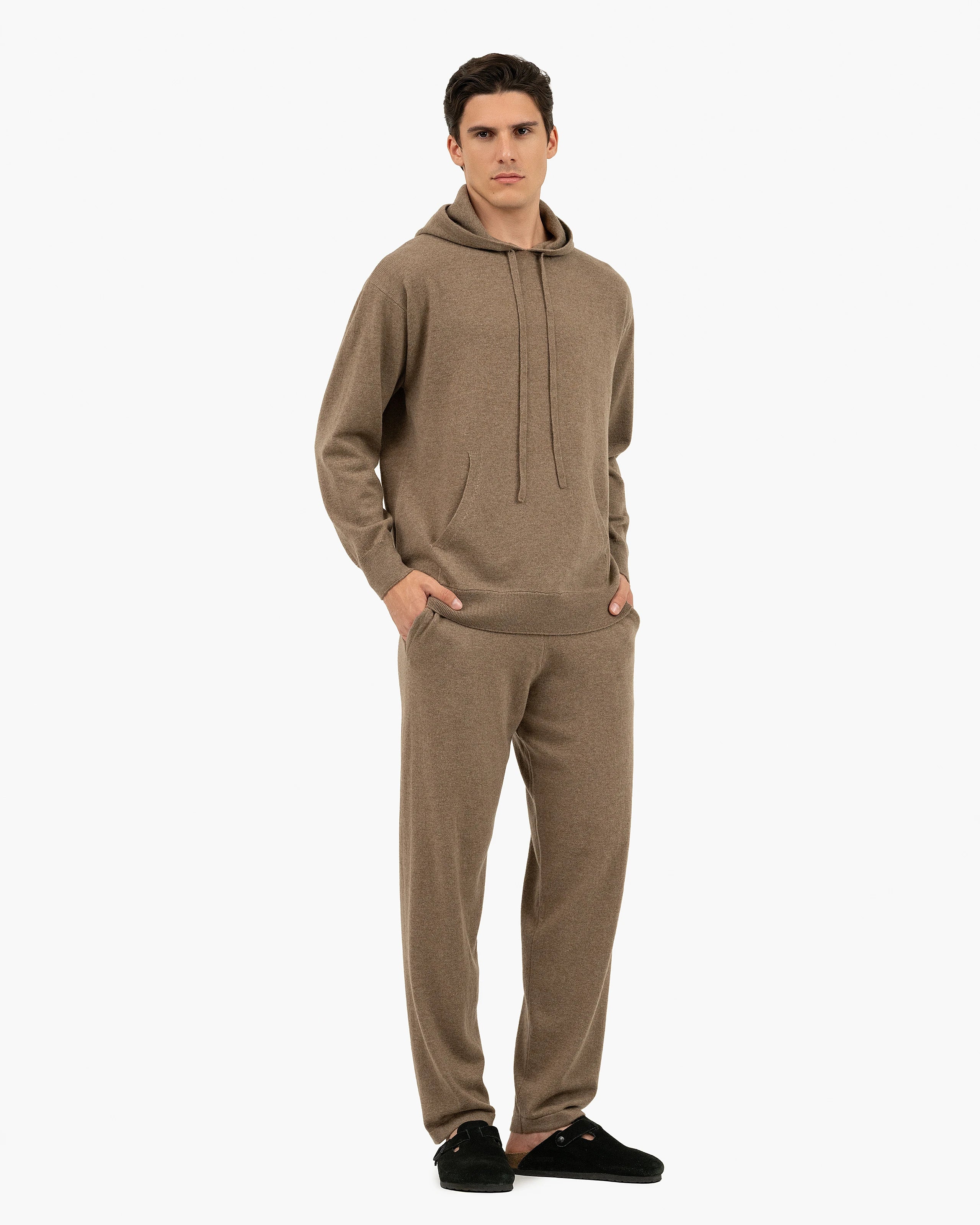 Men's Palisades Hoodie - Light Brown Cashmere