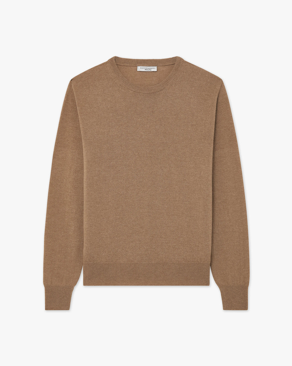 Men's Saxon Crew Neck Sweater - Hazelnut Merino