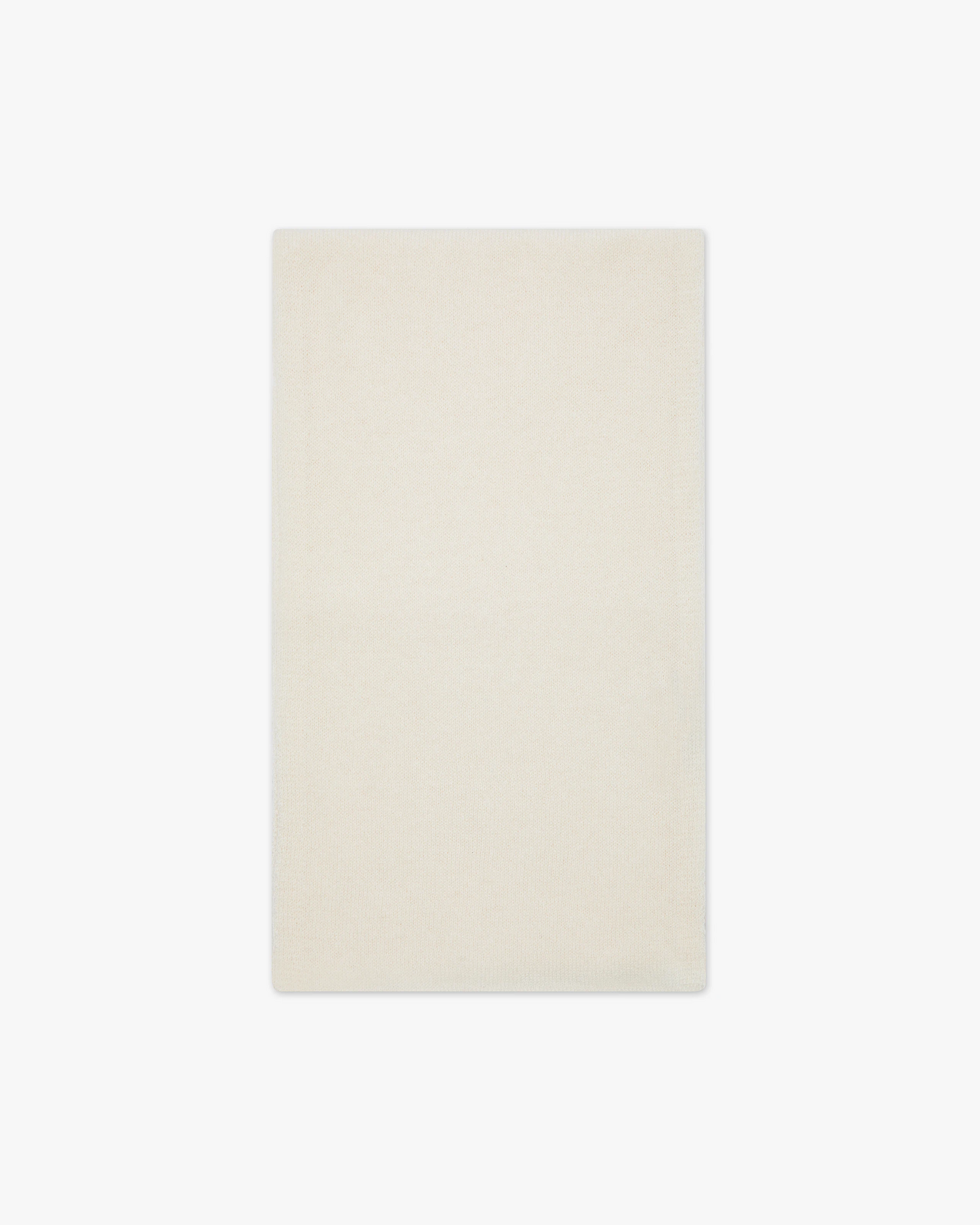 Men's Essential Scarf - White Cashmere