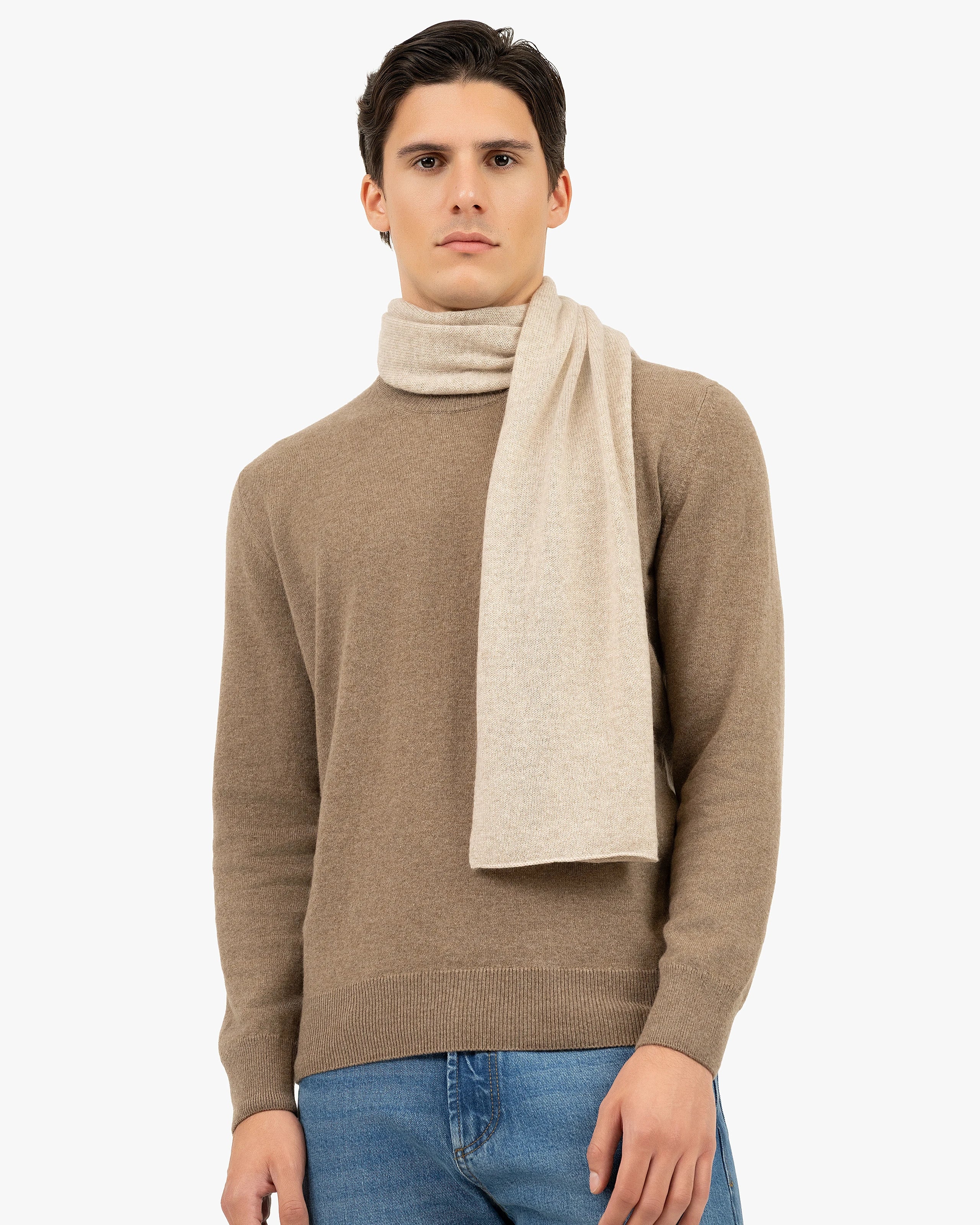 Essential Cashmere Scarf for Men - Beige