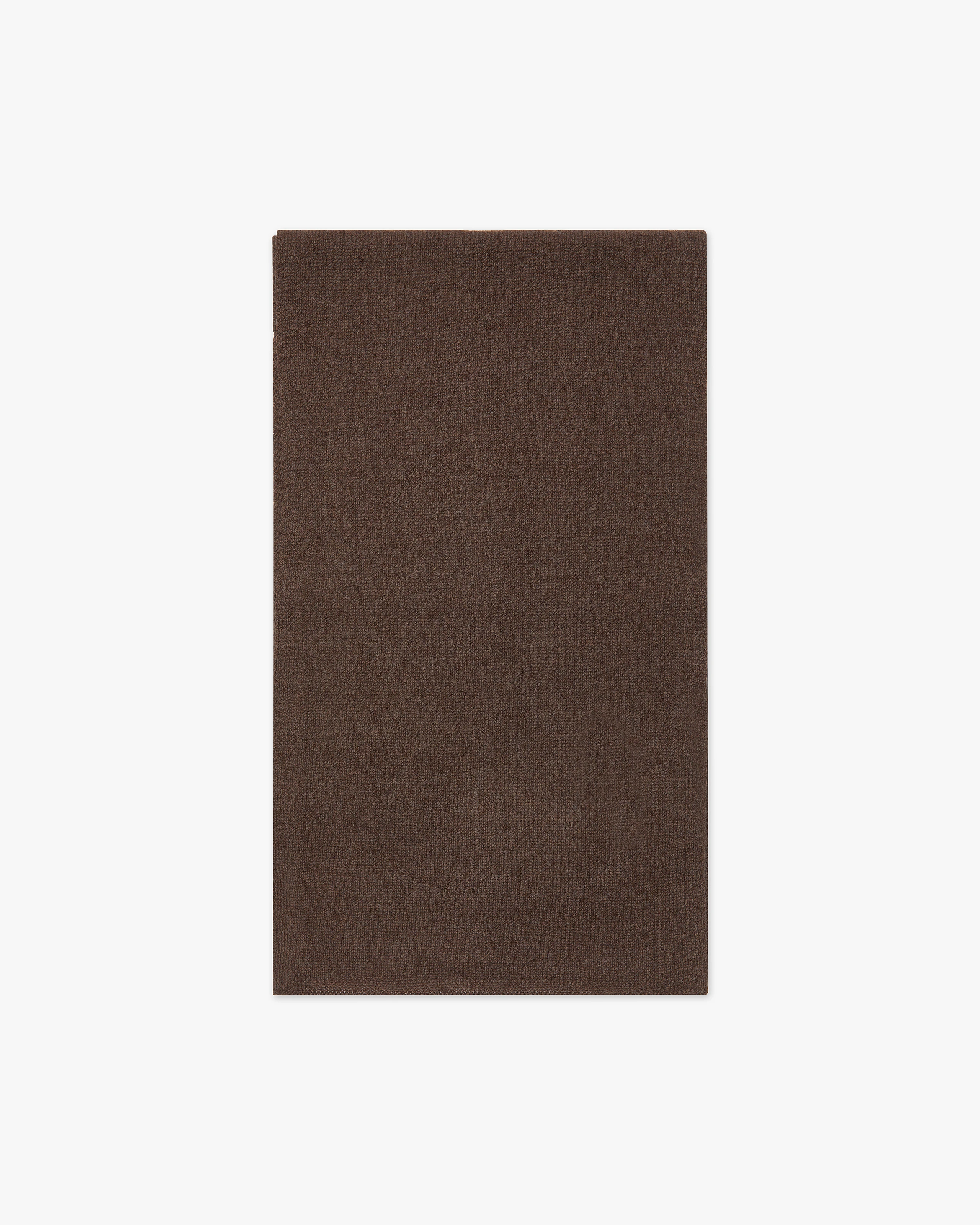 Men's Essential Scarf - Brown Cashmere