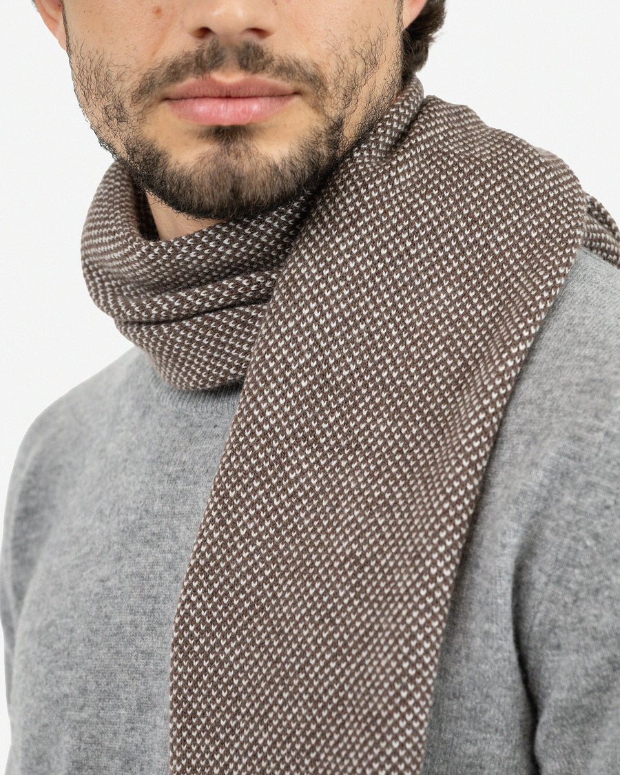 Men's San Carlo Scarf - Brown Cashmere