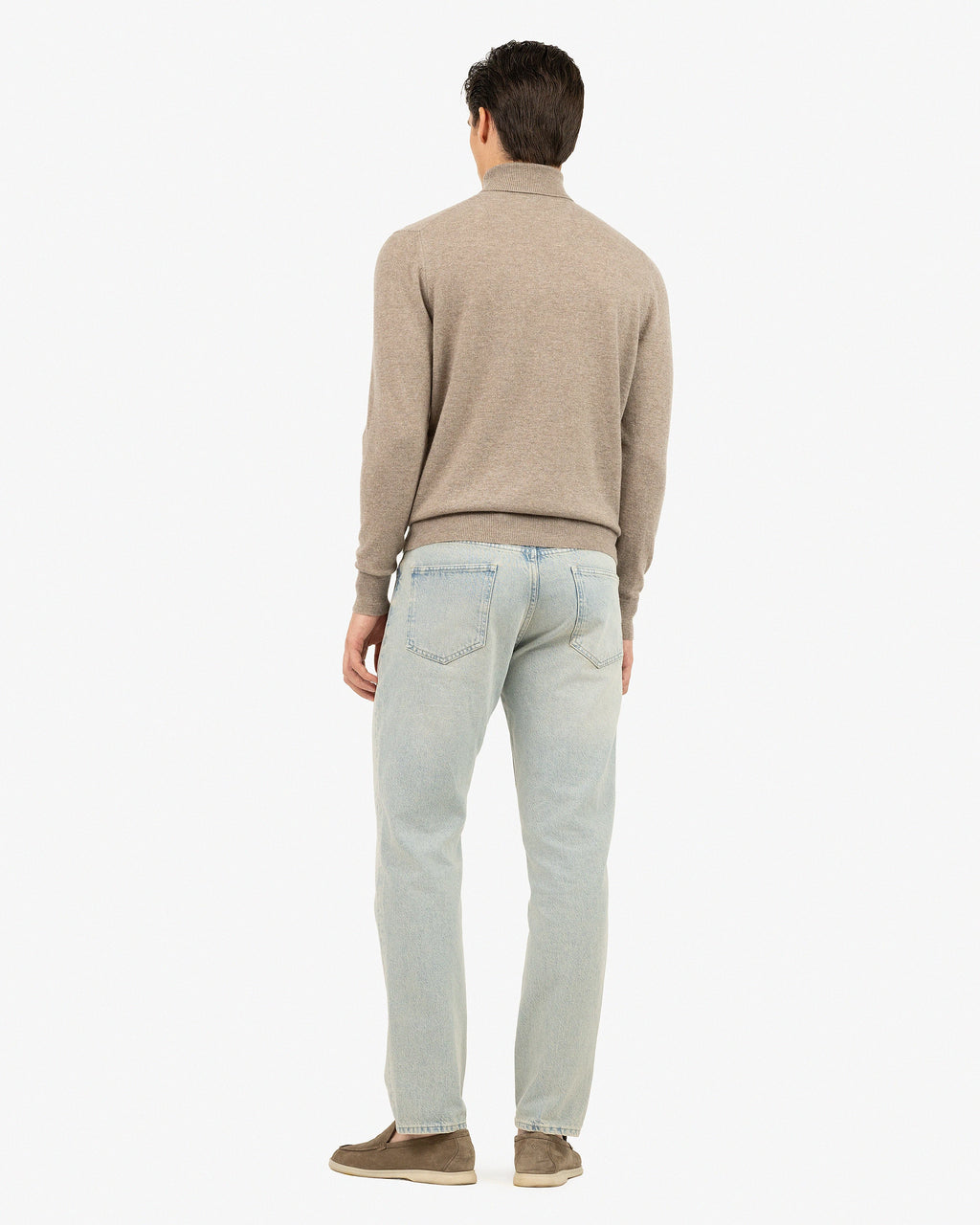 Men's Sevile Turtleneck Sweater - Taupe Cashmere