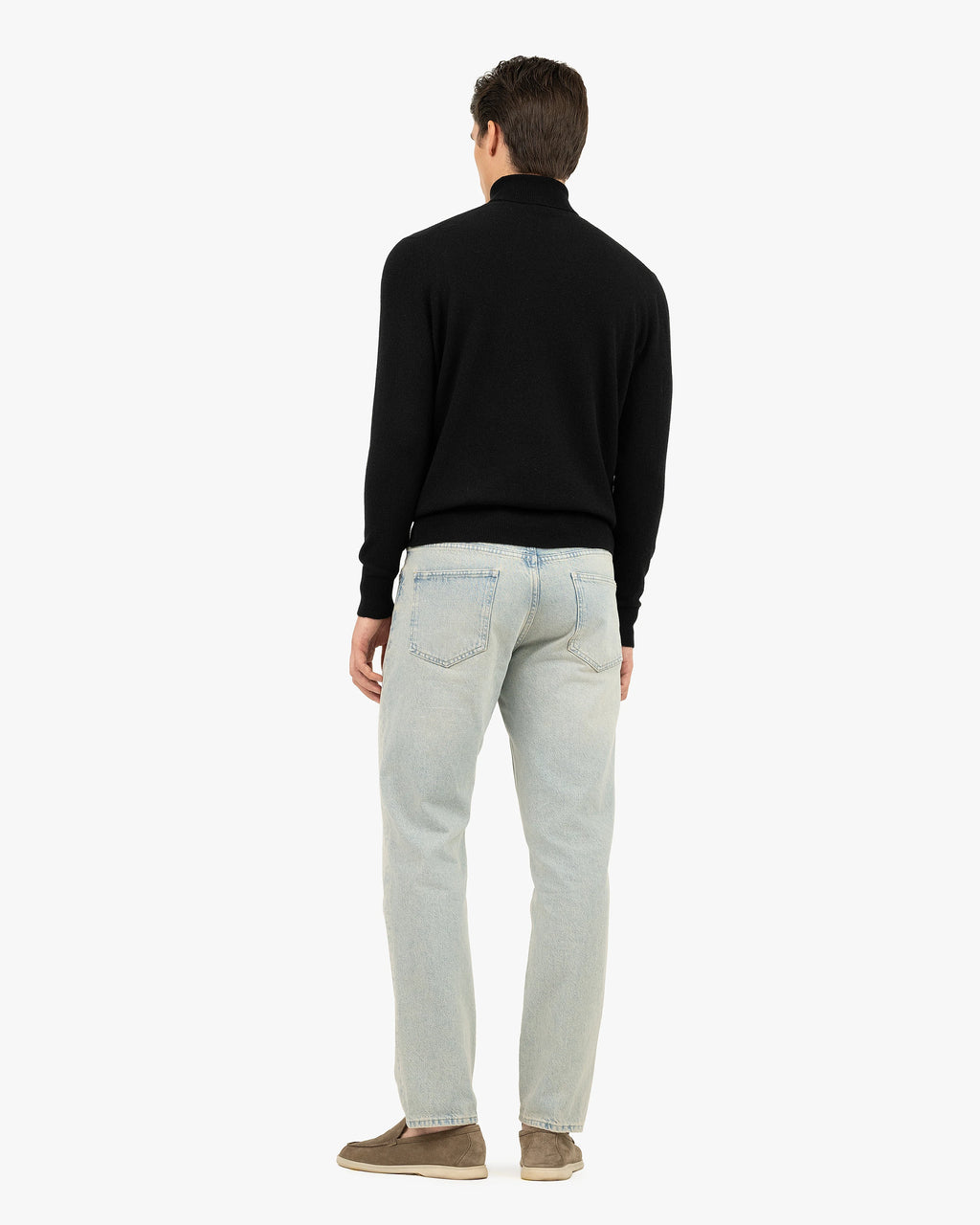 Men's Sevile Turtleneck Sweater - Black Cashmere