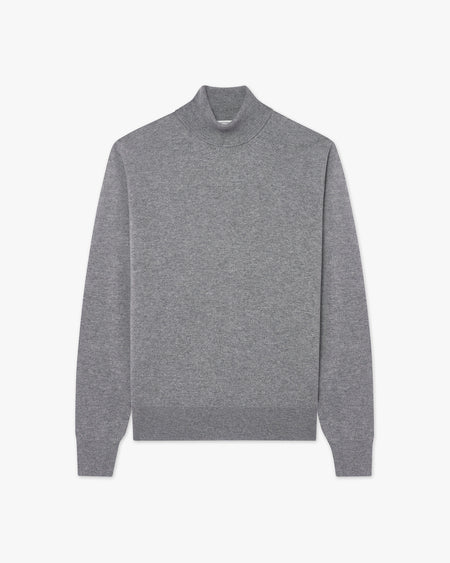 Men's Sevile Turtleneck Sweater - Grey Cashmere