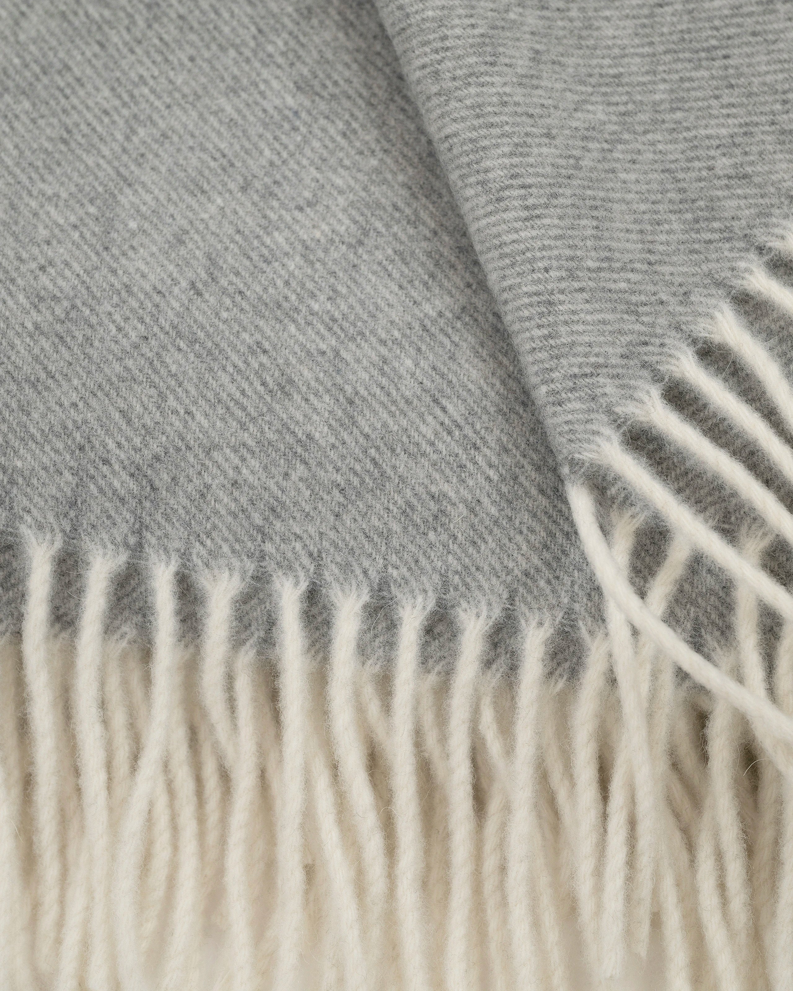 Merano Throw - Grey Merino / Cashmere