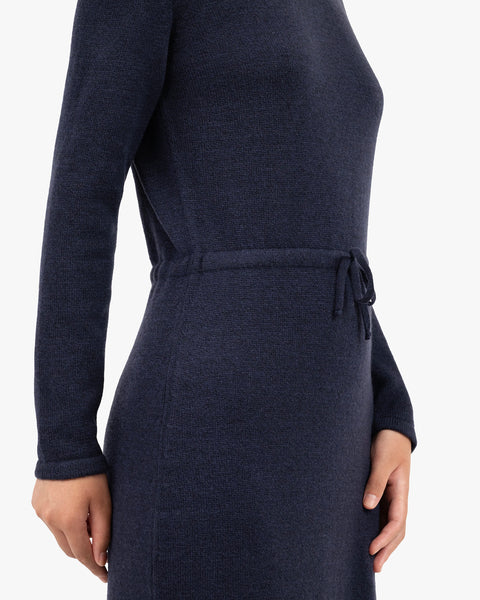 Siena Midi Dress - Blue Merino / Cashmere