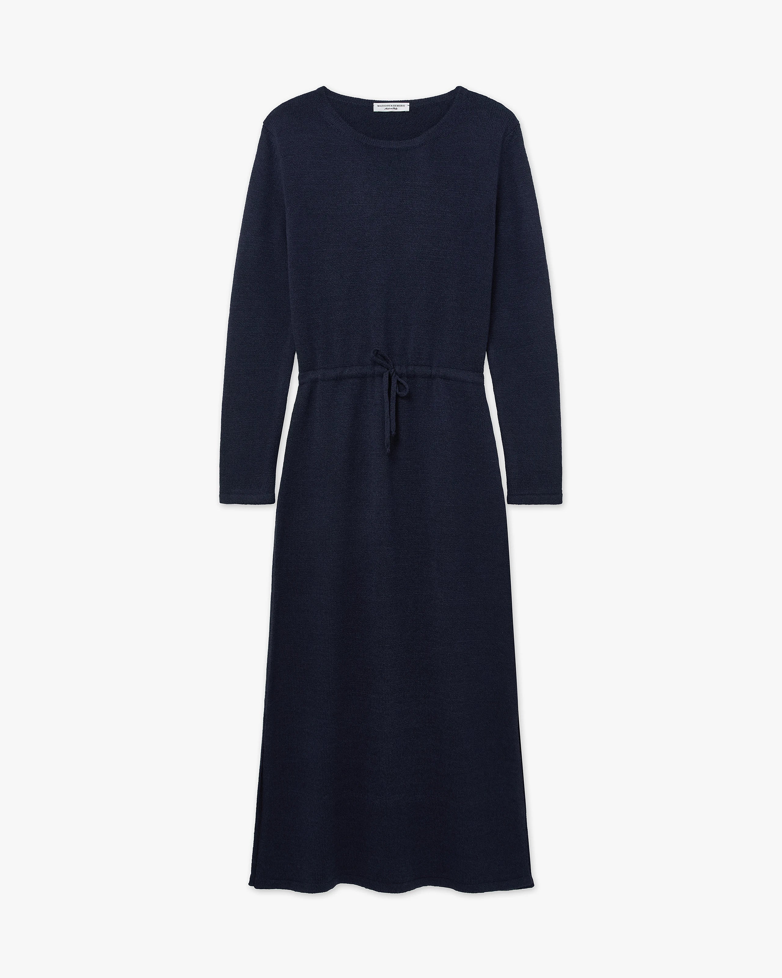 Siena Midi Dress - Blue Merino / Cashmere