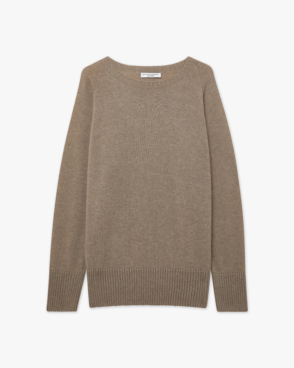Mosel Maxi Boat Neck - Taupe Cashmere