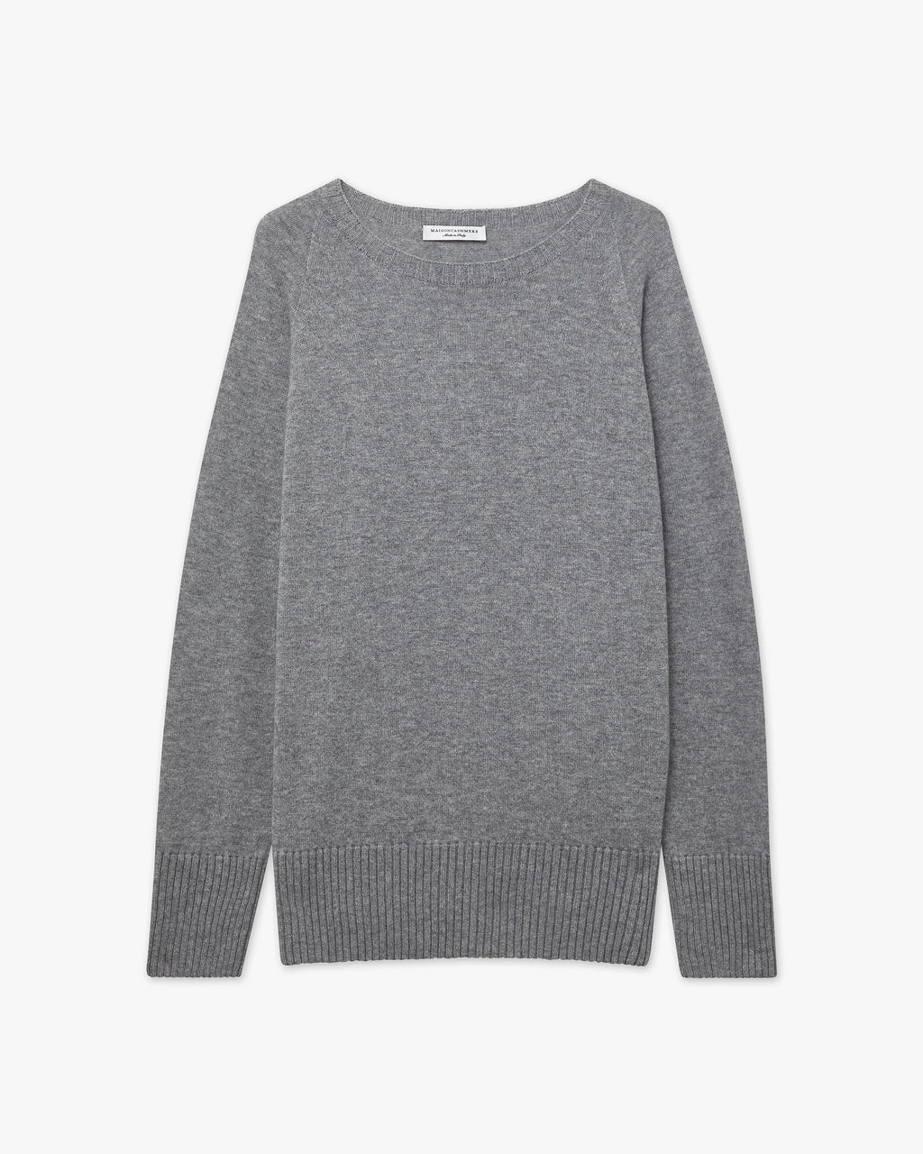 Mosel Maxi Boat Neck - Medium Grey Cashmere
