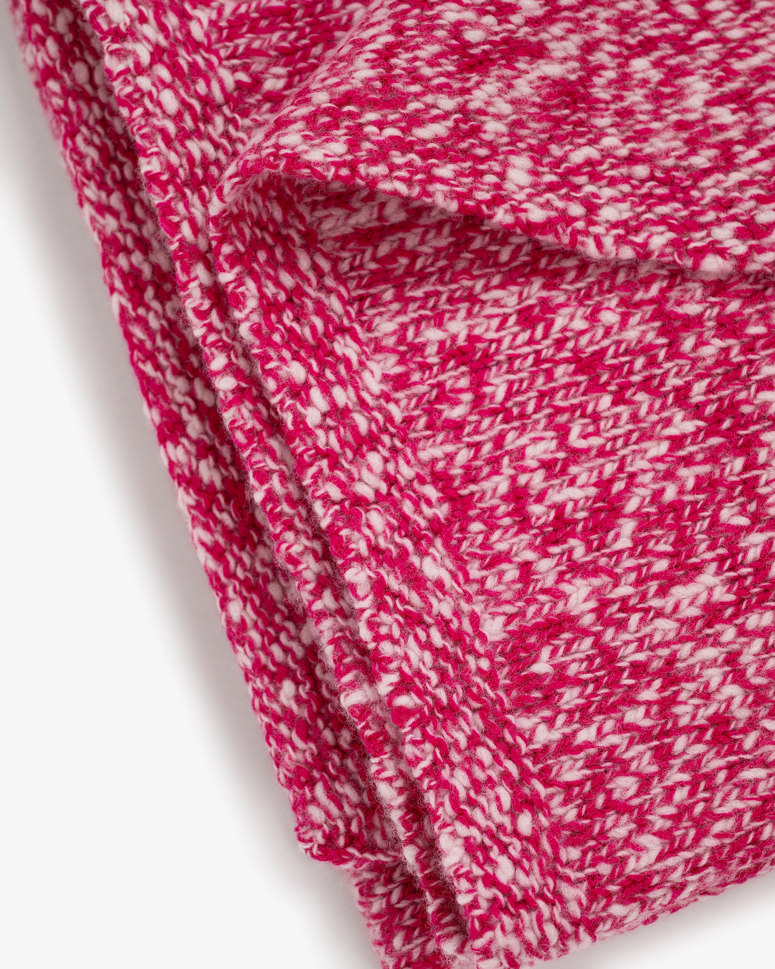 Mouliné Throw - Fuchsia Lana / Cashmere