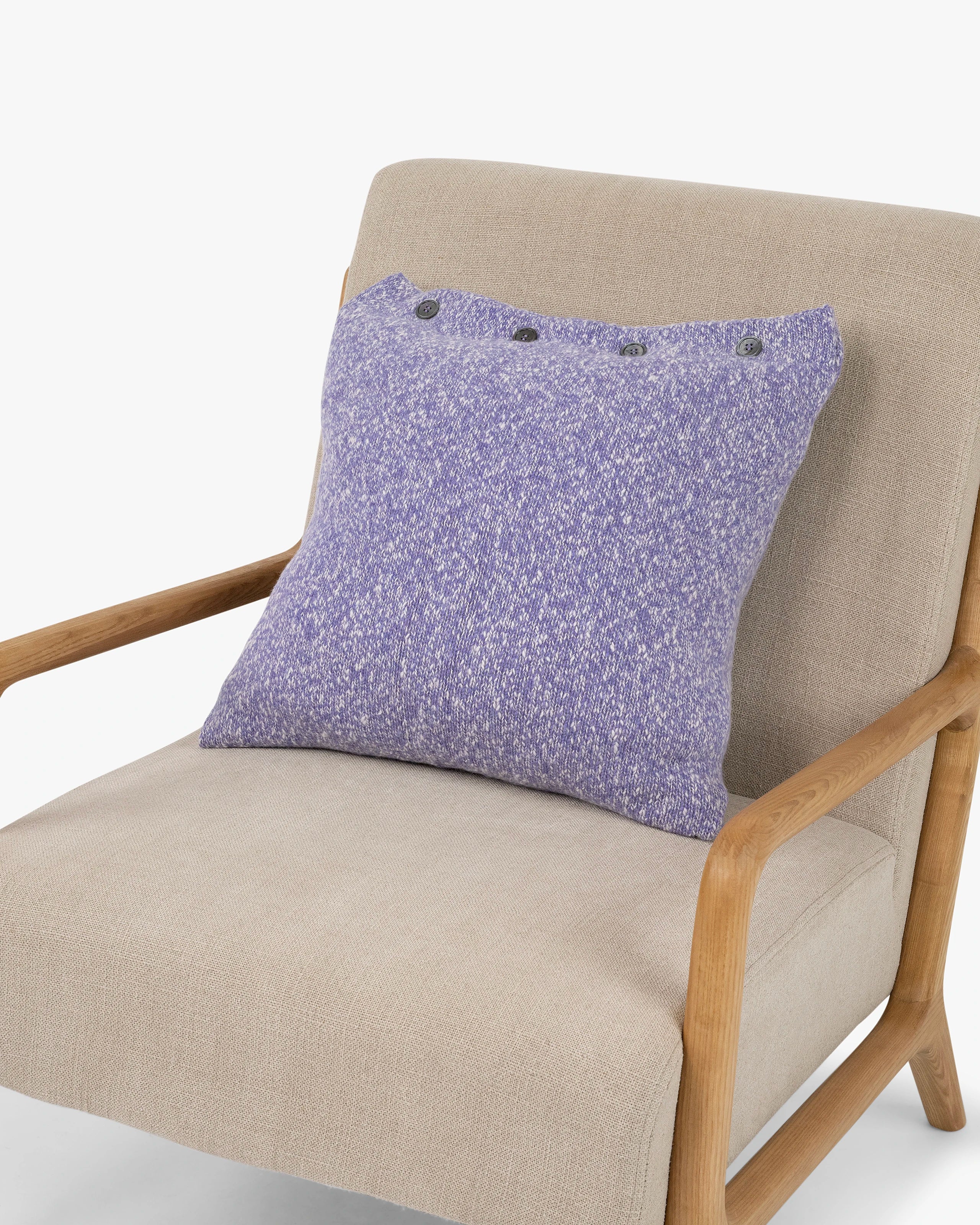 Mouliné Pillow - Purple Lana / Cashmere