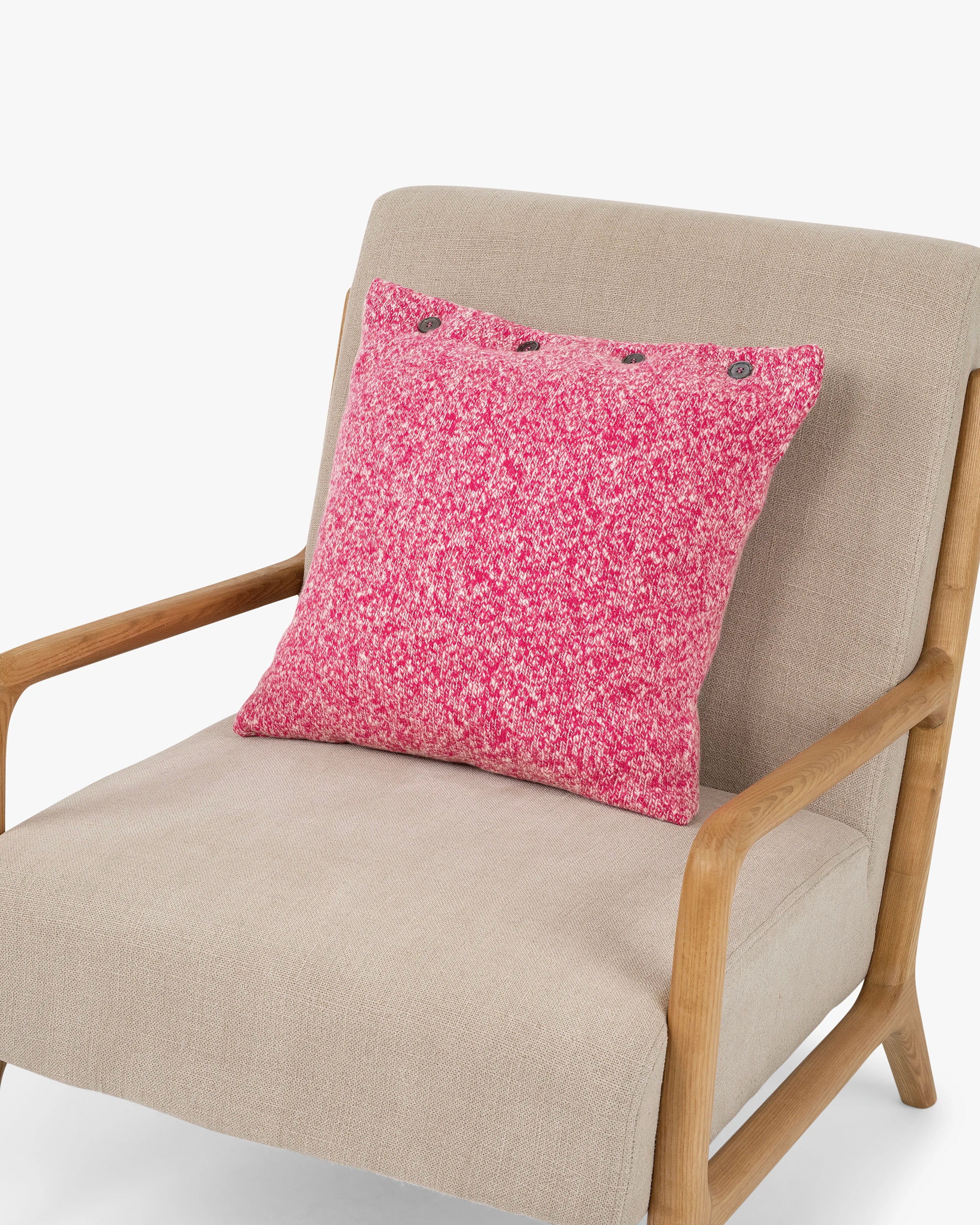 Mouliné Pillow - Fuchsia Lana / Cashmere