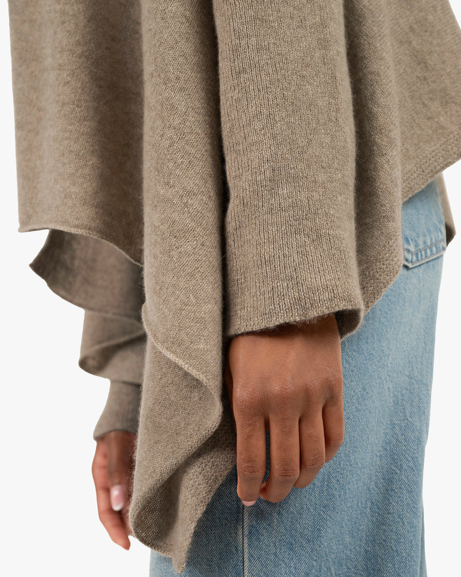 Ostuni Cardigan Wrap - Taupe Cashmere