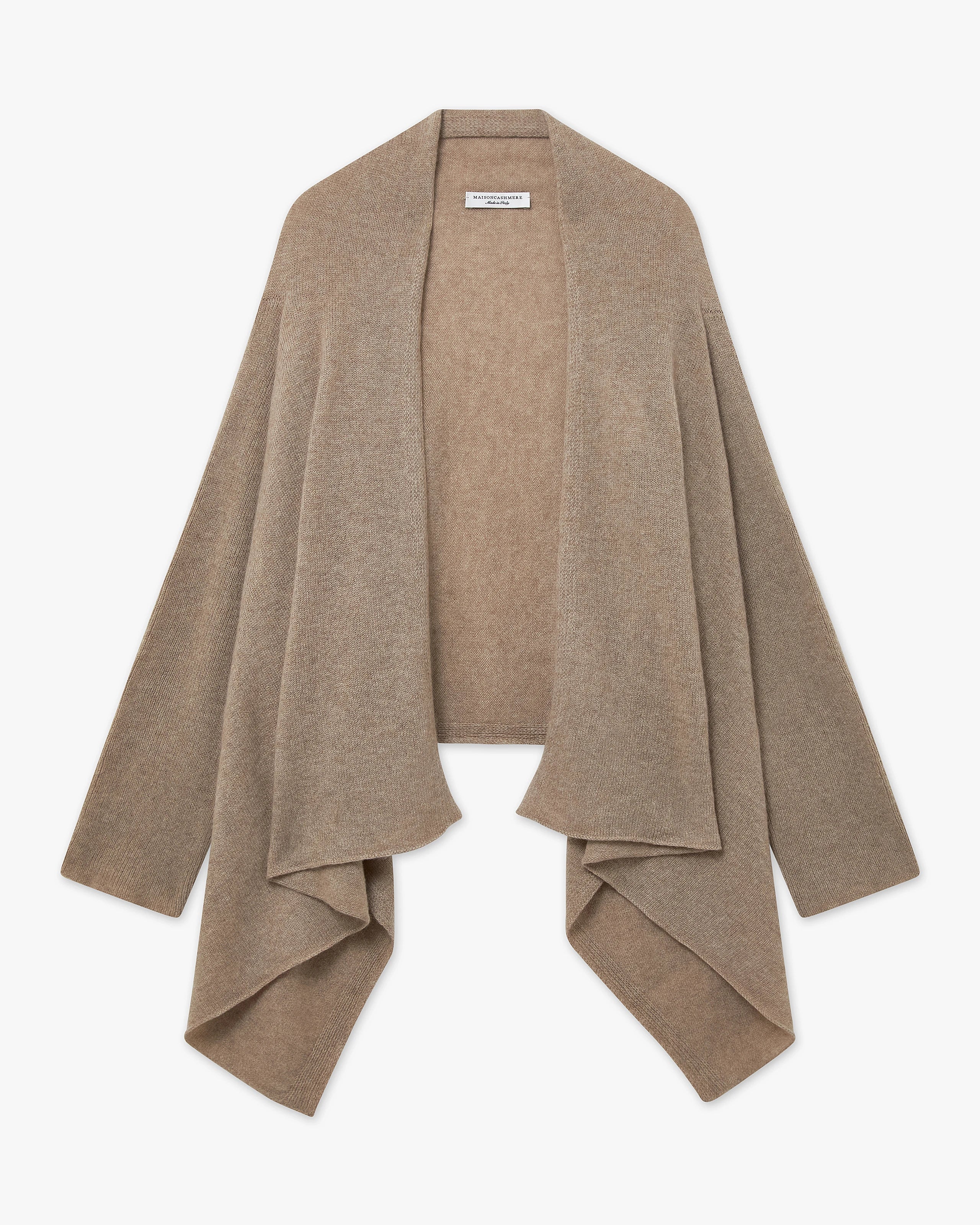 Ostuni Cardigan Wrap - Taupe Cashmere