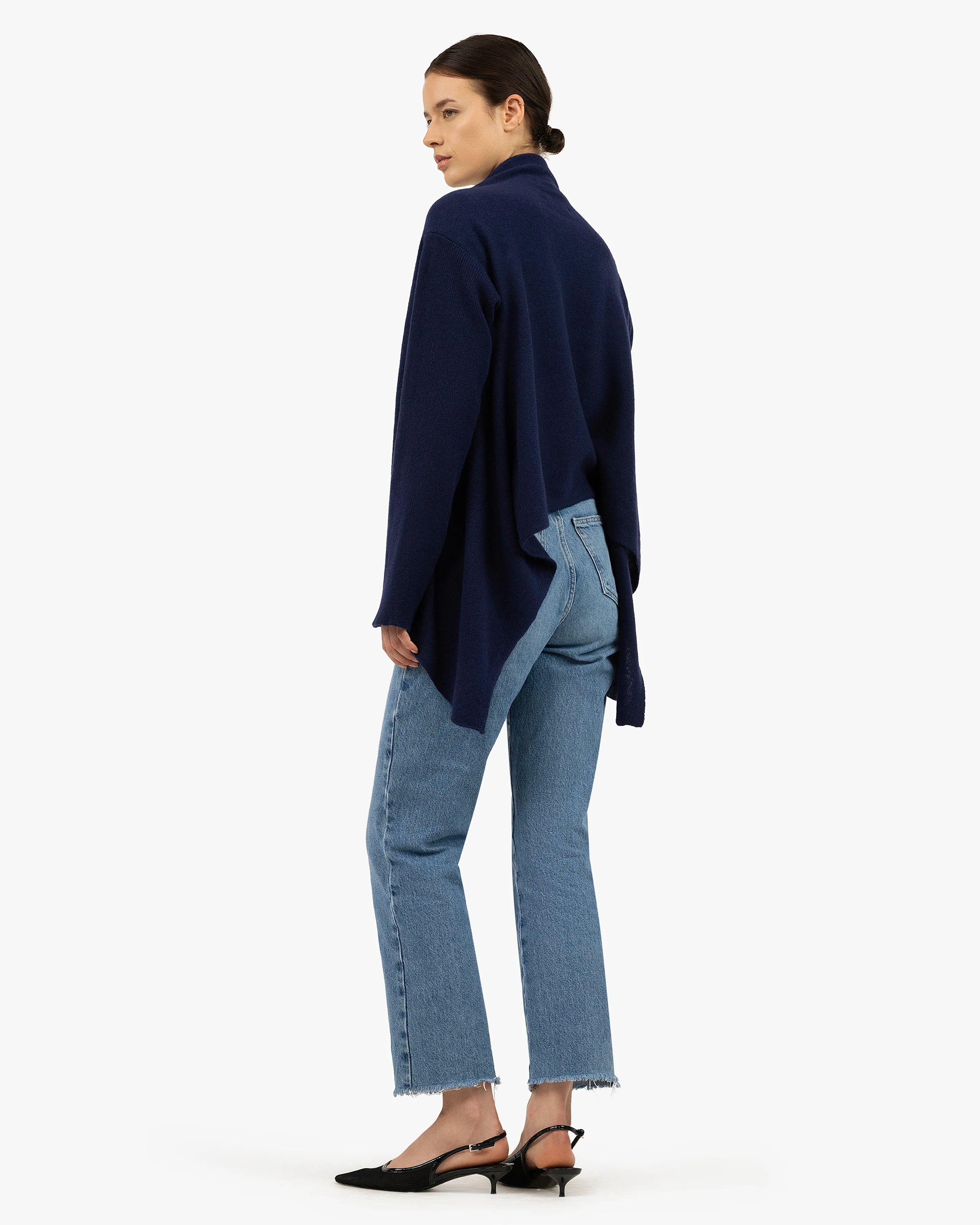 Ostuni Cardigan Wrap - Blue Cashmere