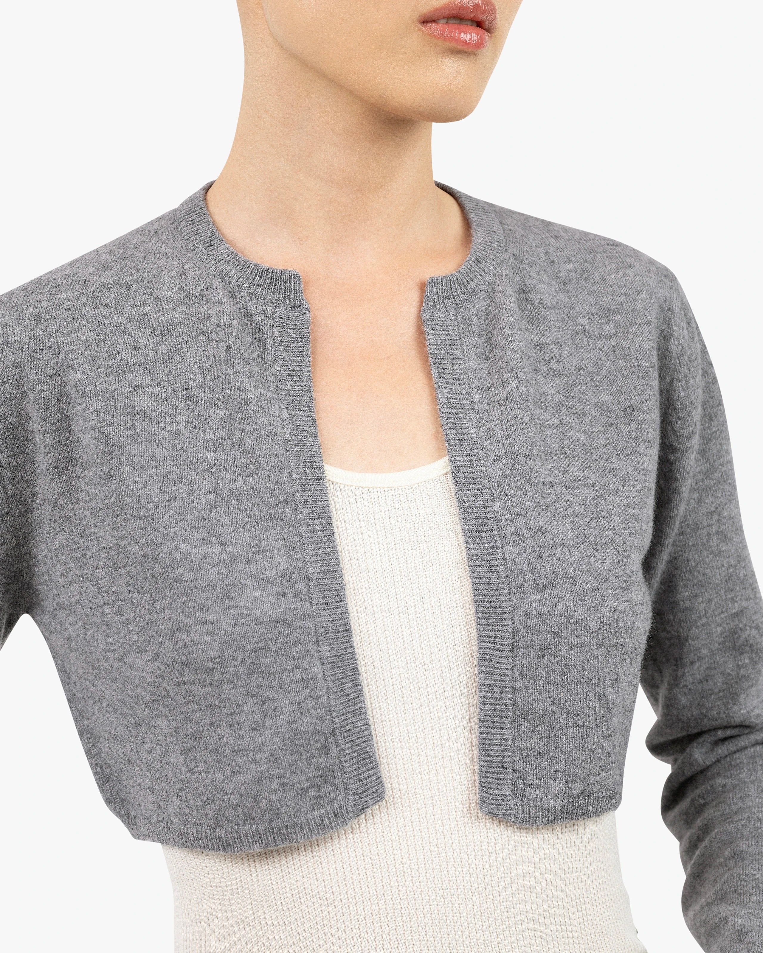 Ostuni Shrug - Medium Grey Cashmere
