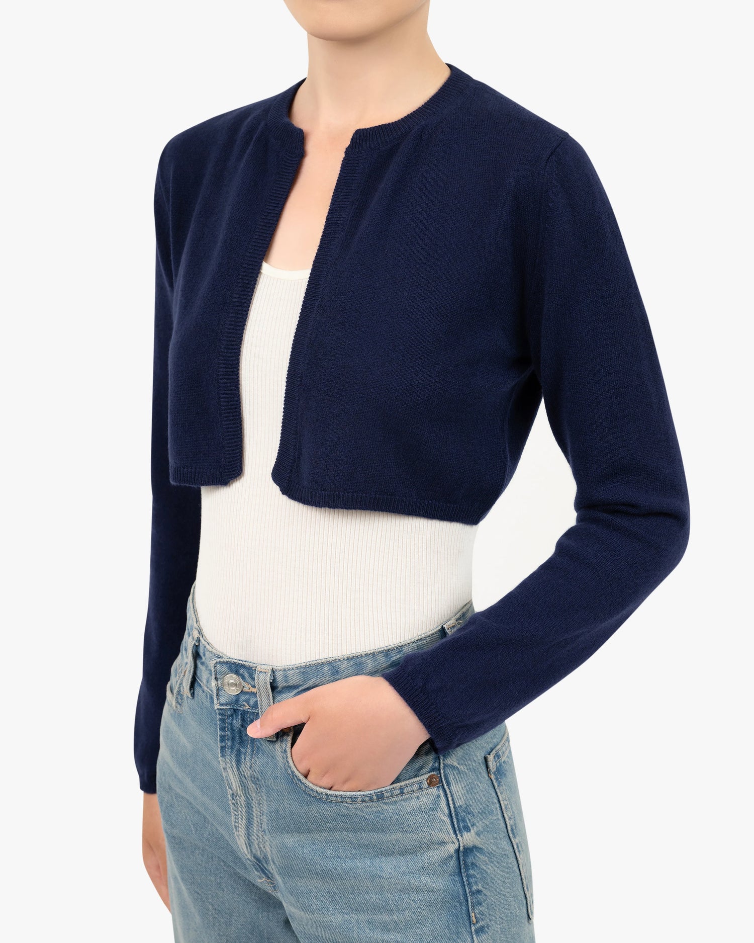 Ostuni Cashmere Shrug Blue MaisonCashmere - Main Image