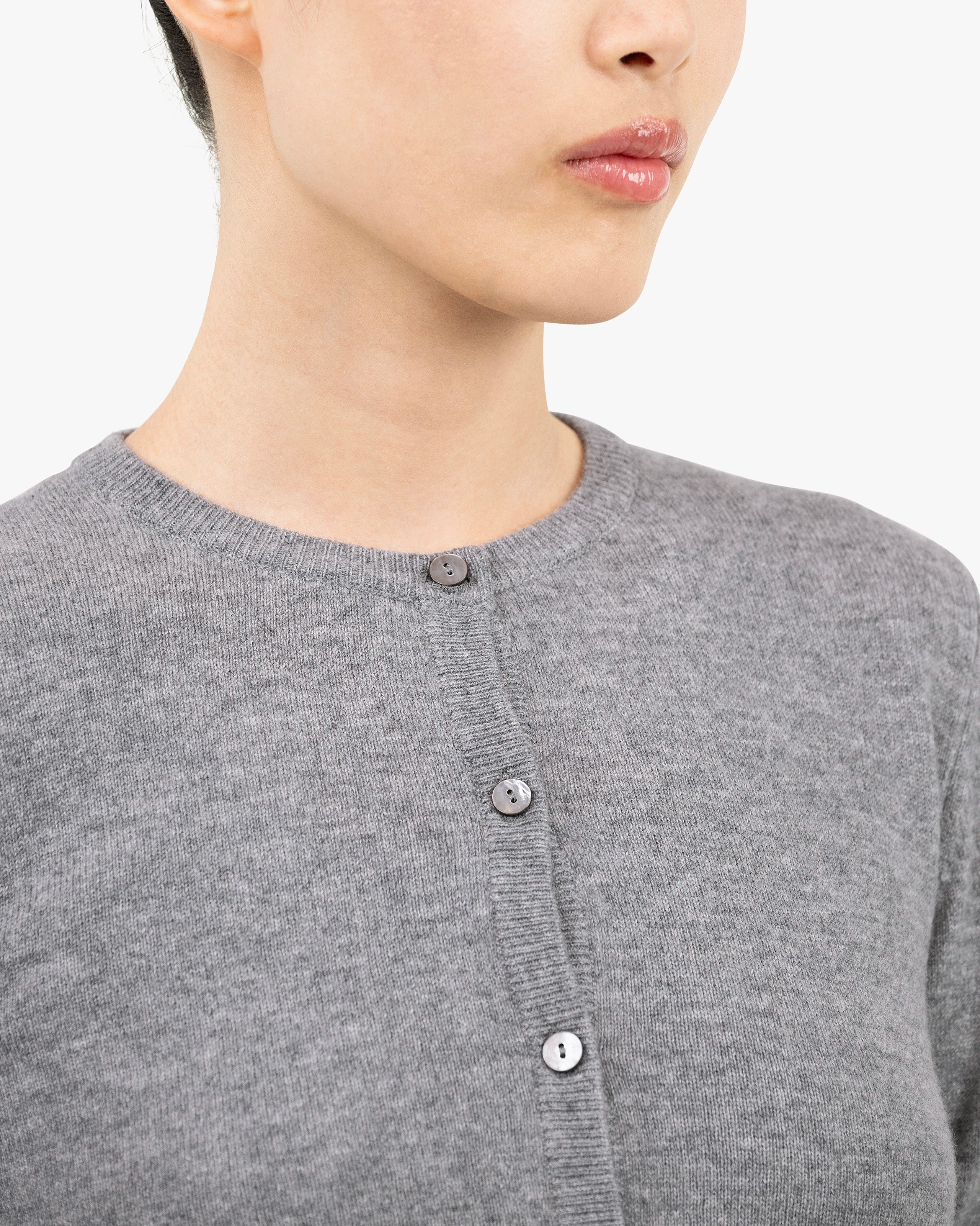 Ostuni Shrug Cardigan - Medium Grey Cashmere