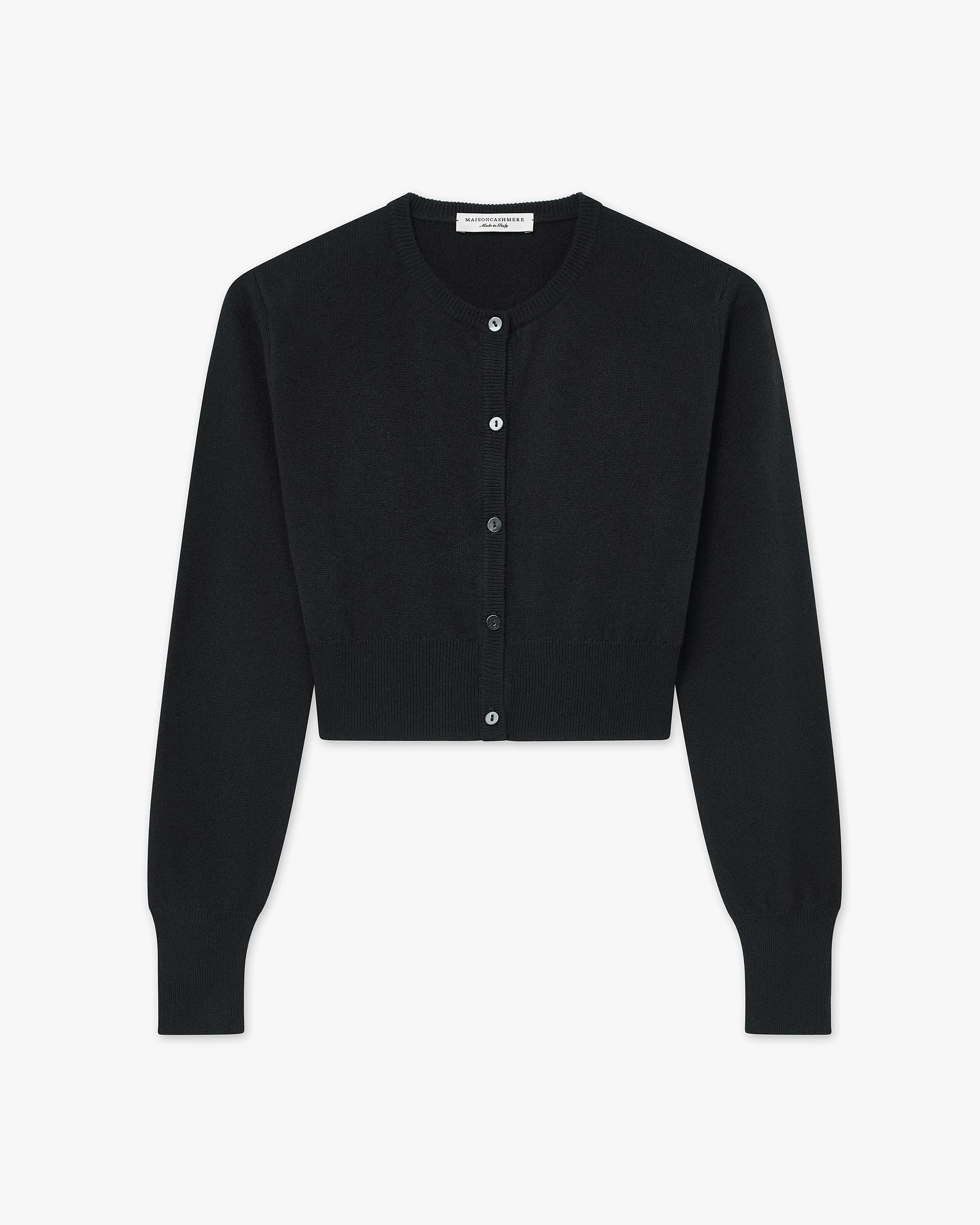 Ostuni Shrug Cardigan - Black Cashmere