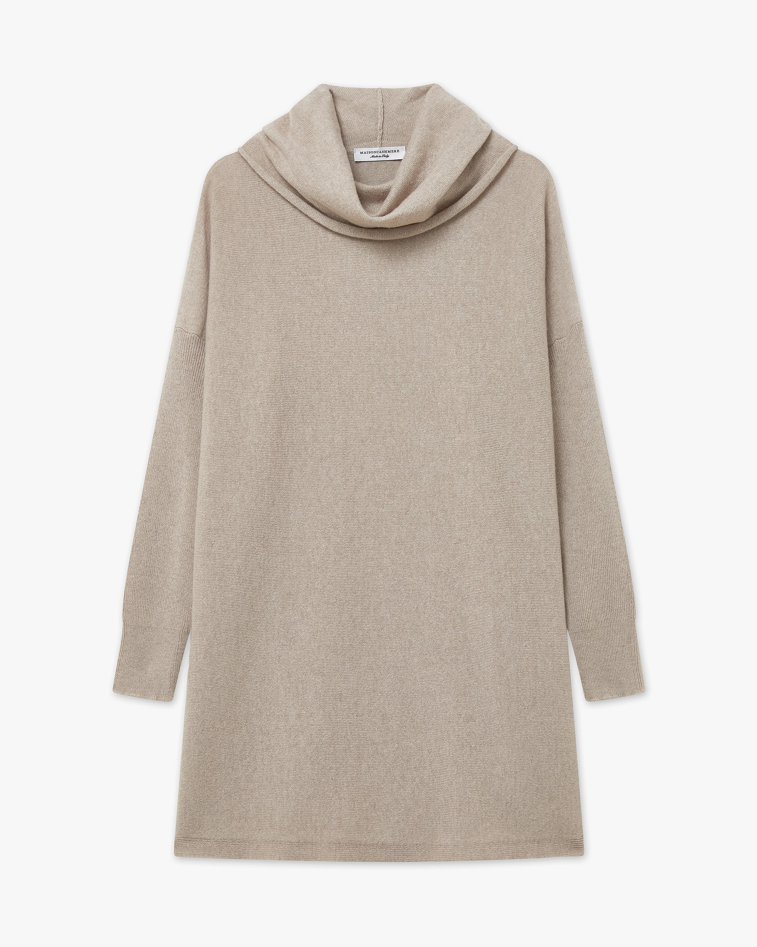 Palazzo Maxi Cowl Neck - Beige Cashmere
